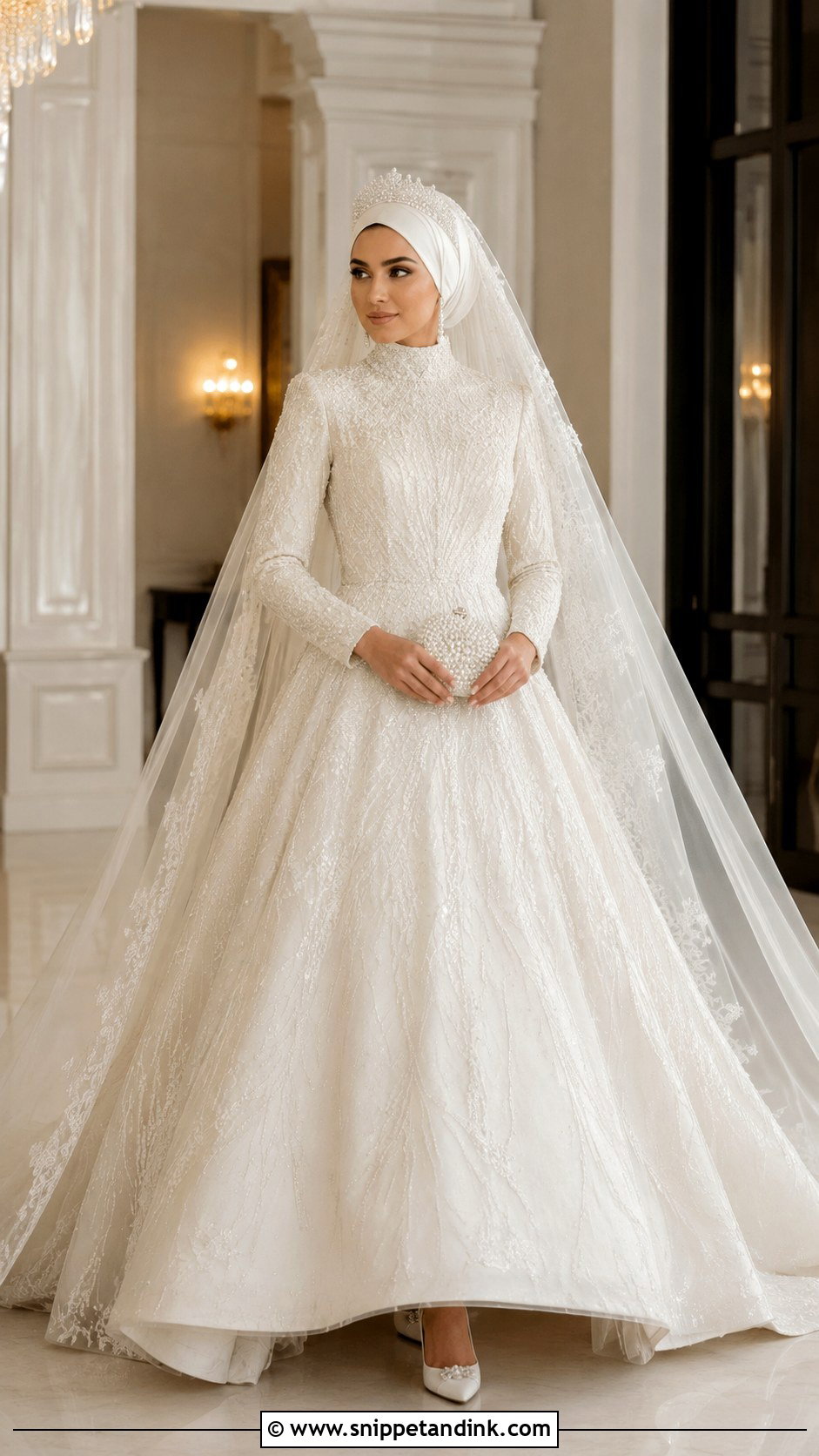 Turkish Muslim Bridal Dress - Snippet and Ink - 20 Bridal Muslim Dresses