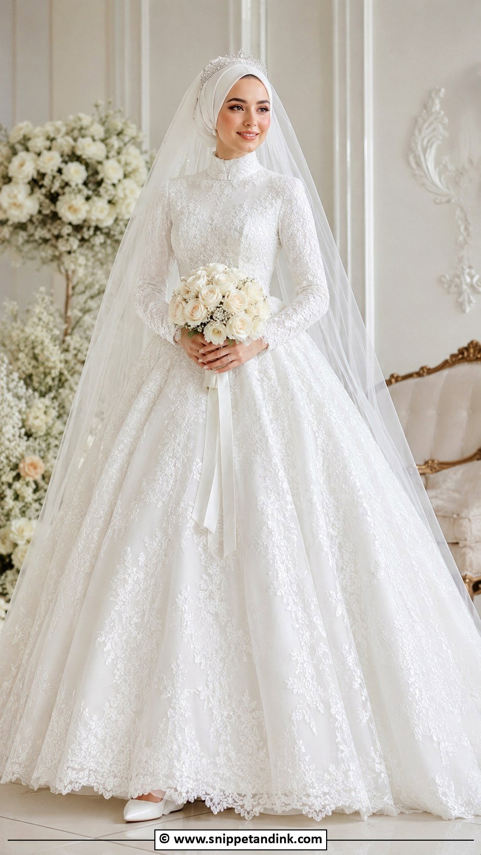 Turkish Muslim Bridal Dress - Snippet and Ink - 30 Muslim Bridal Ideas
