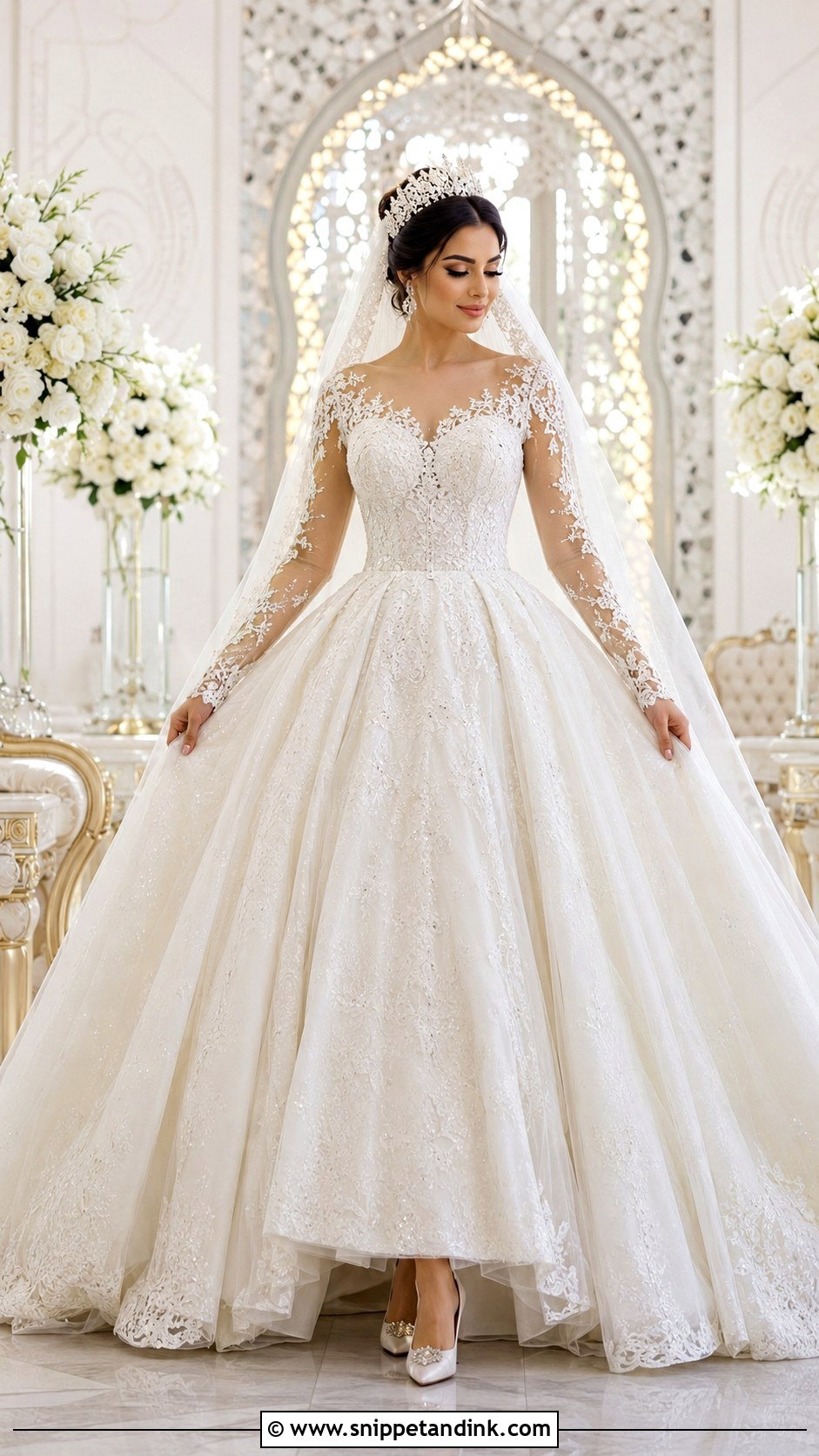 Turkish Princess Wedding Dress With Tulle Skirt - Snippet and Ink - 25 Turkey Wedding Dress Ideas