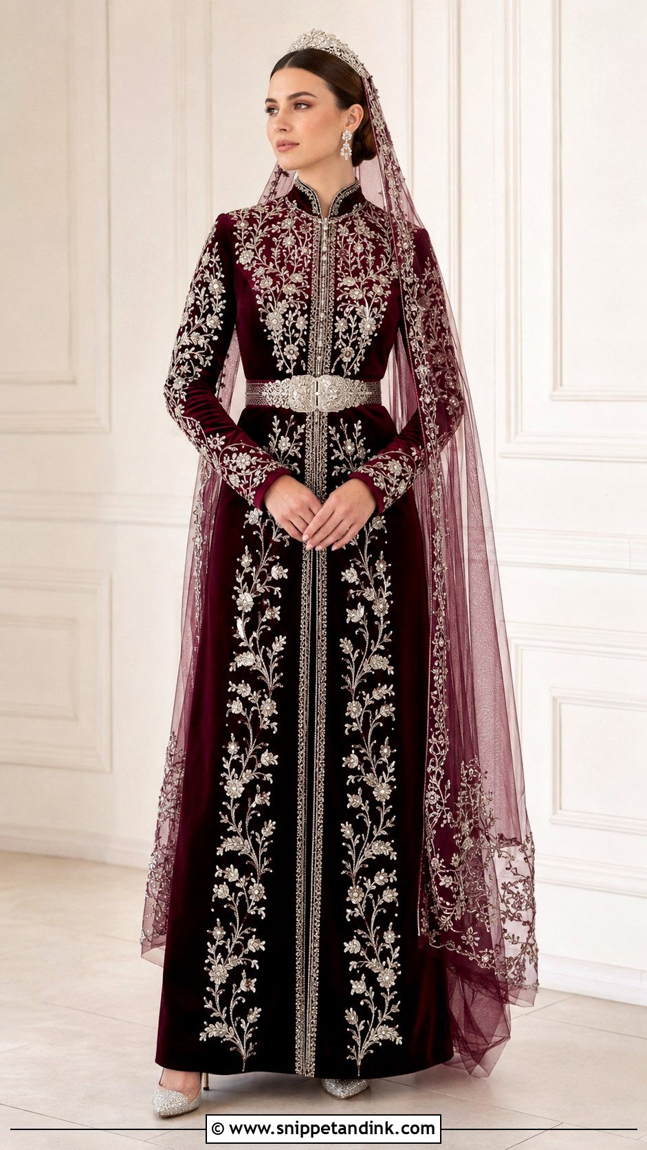 Turkish Tel Krma Bridal Dress - Snippet and Ink - 20 Traditional Turkish Wedding Dress Ideas