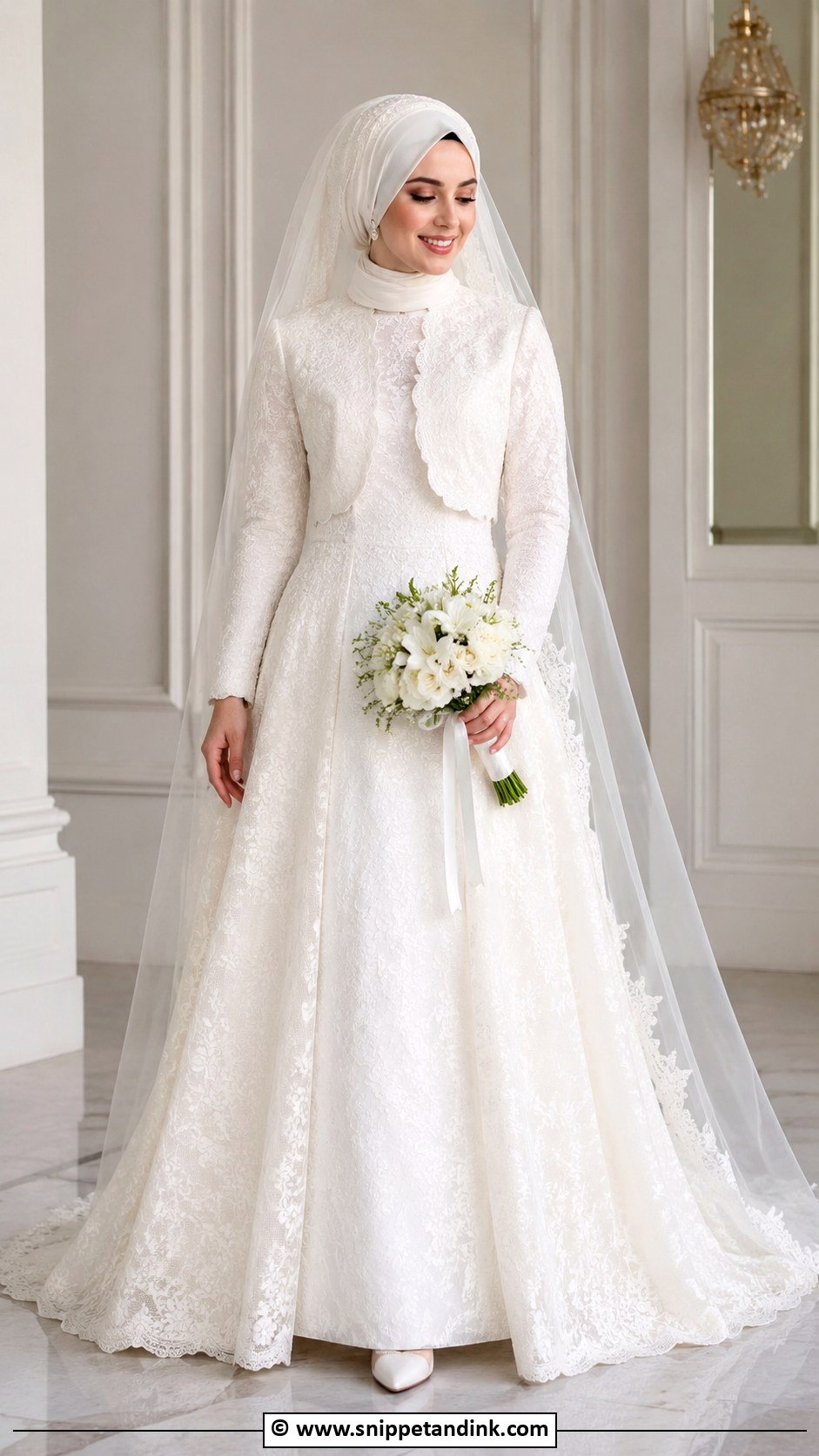 Turkish Wedding Dress With Bolero - Snippet and Ink - 30 Turkish Wedding Dress Ideas