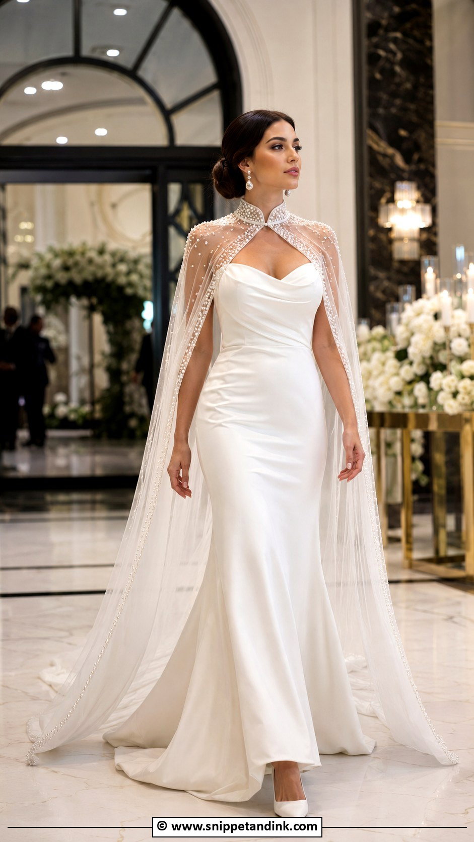 Turkish Wedding Dress With Cape - Snippet and Ink - 30 Turkish Wedding Dress Ideas