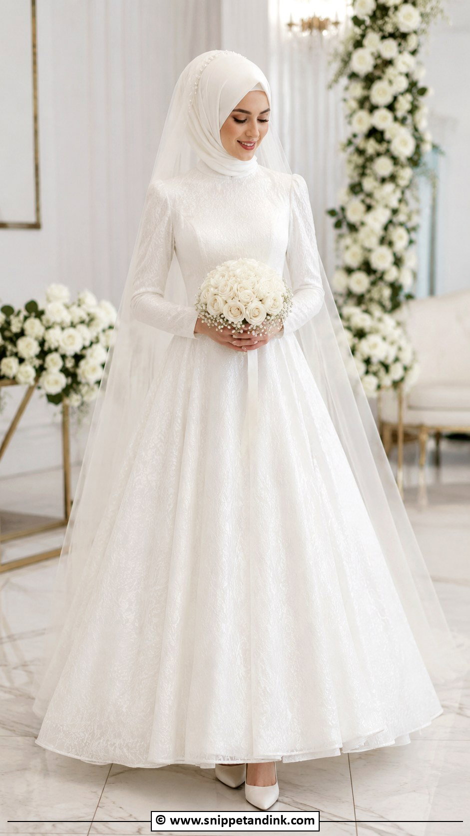 Turkish Wedding Dress With Hijab - Snippet and Ink - 30 Turkish Wedding Dress Ideas