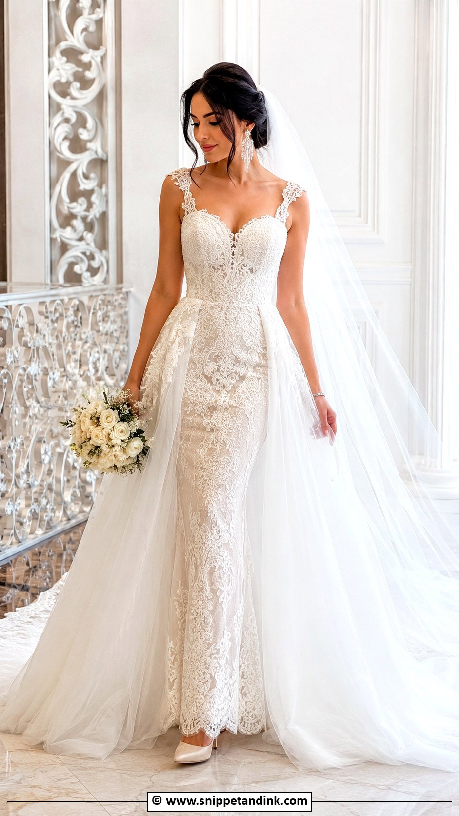 Turkish Wedding Dress With Overskirt - Snippet and Ink - 30 Turkish Wedding Dress Ideas
