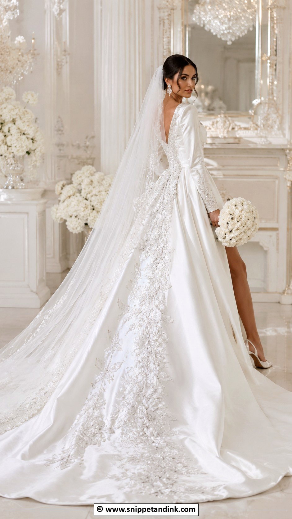 Turkish Wedding Dress With Train - Snippet and Ink - 30 Turkish Wedding Dress Ideas
