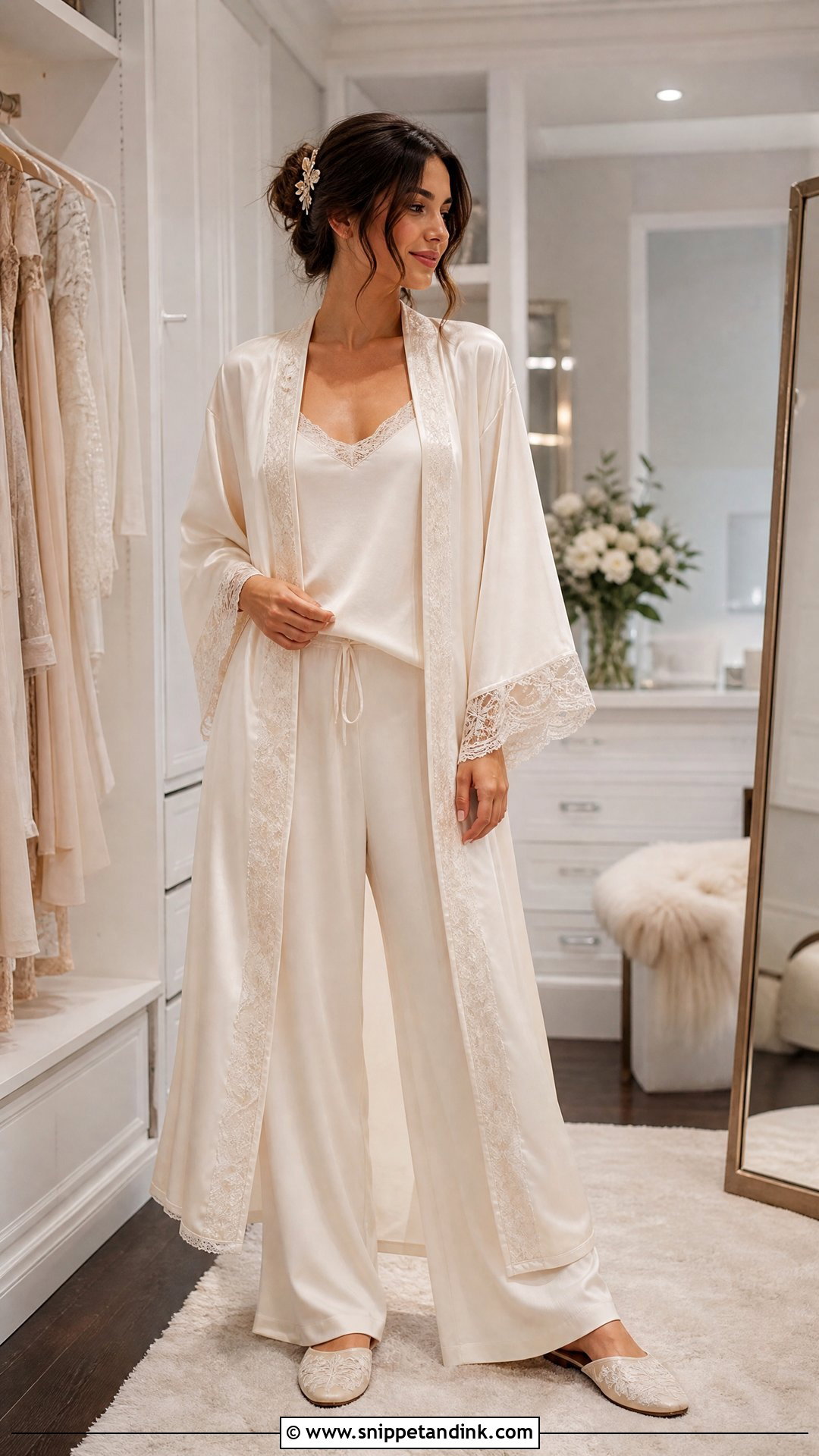 Turn a Wedding Dress Into a Getting Ready Robe - Snippet and Ink - 20 Recycle Wedding Dress Ideas