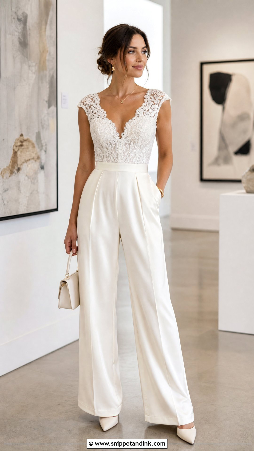 Turn a Wedding Dress Into a Jumpsuit - Snippet and Ink - 20 Recycle Wedding Dress Ideas