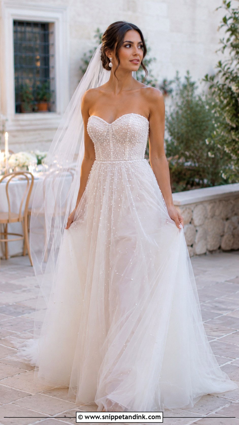 Tuscany Pearl Wedding Dress - Snippet and Ink - 25 Tuscany Wedding Dress Ideas