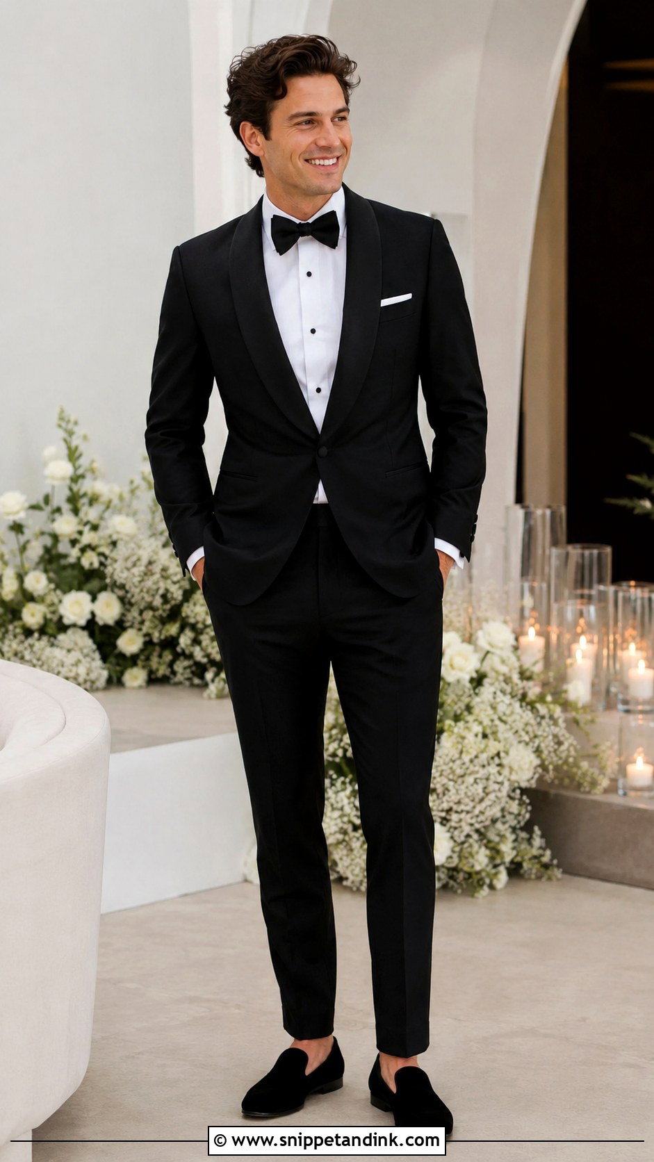 Tux With Loafers - Snippet and Ink - 30 Wedding Tux Ideas