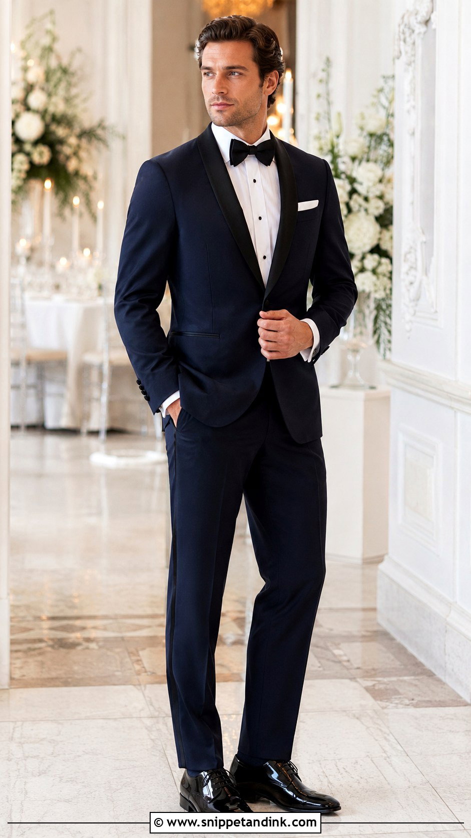 Tux With Patent Leather Shoes - Snippet and Ink - 30 Wedding Tux Ideas