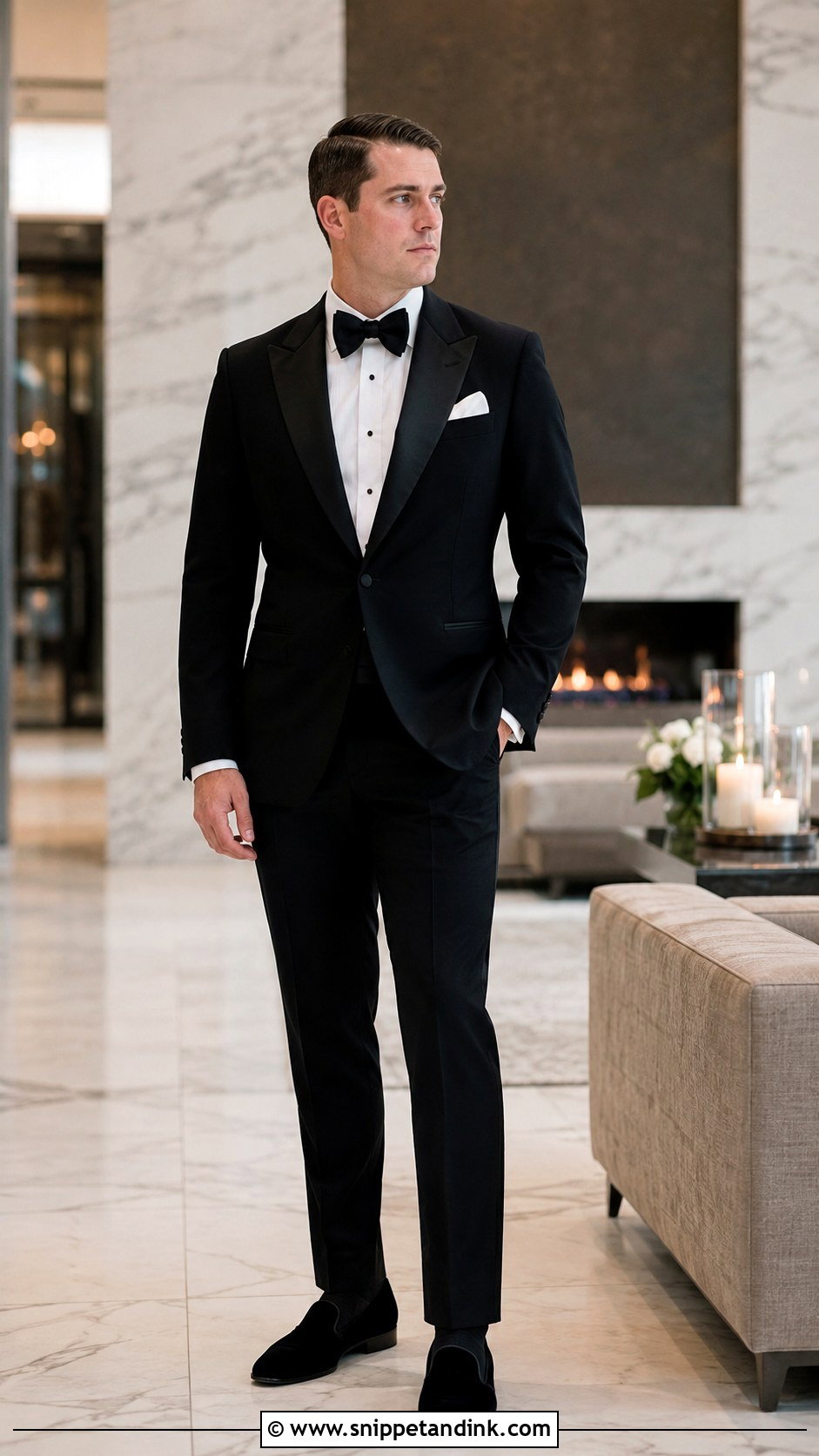 Tux With Velvet Loafers - Snippet and Ink - 30 Wedding Tux Ideas