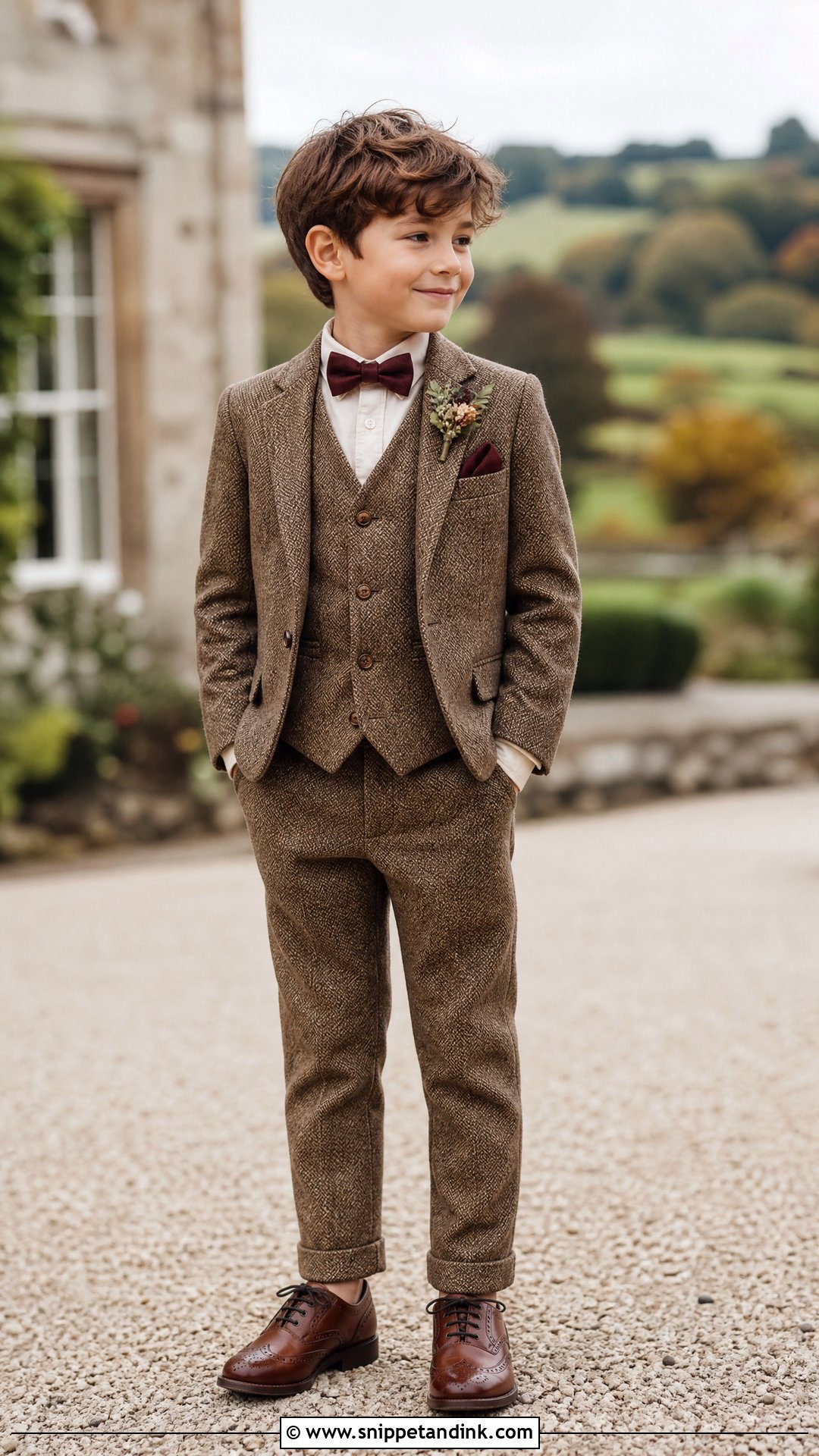 Tweed Page Boy Suit - Snippet and Ink - 20 Paige Boys Wedding Outfits