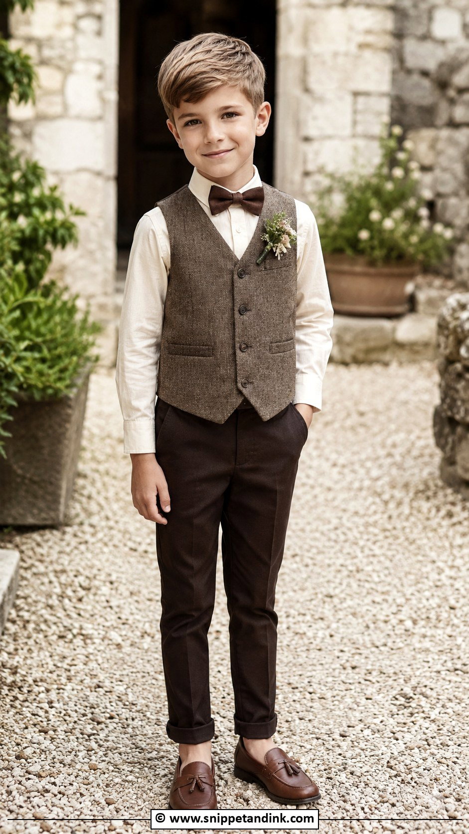 Tweed Ring Bearer Outfit - Snippet and Ink - 35 Ring Bearer Outfit Ideas