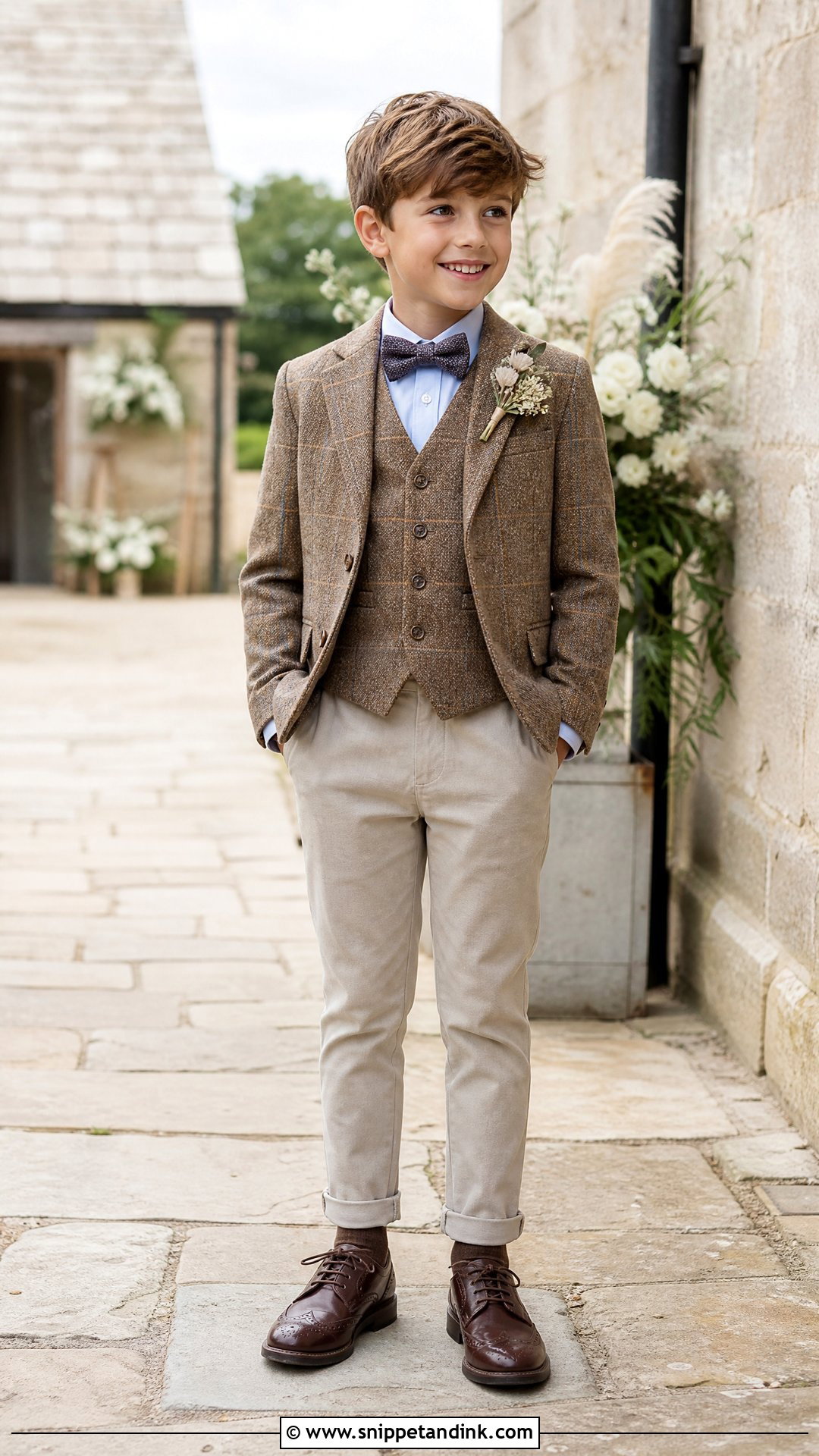 Tweed Wedding Outfit for Boys - Snippet and Ink - 20 Wedding Outfit for Boys Kids Ideas
