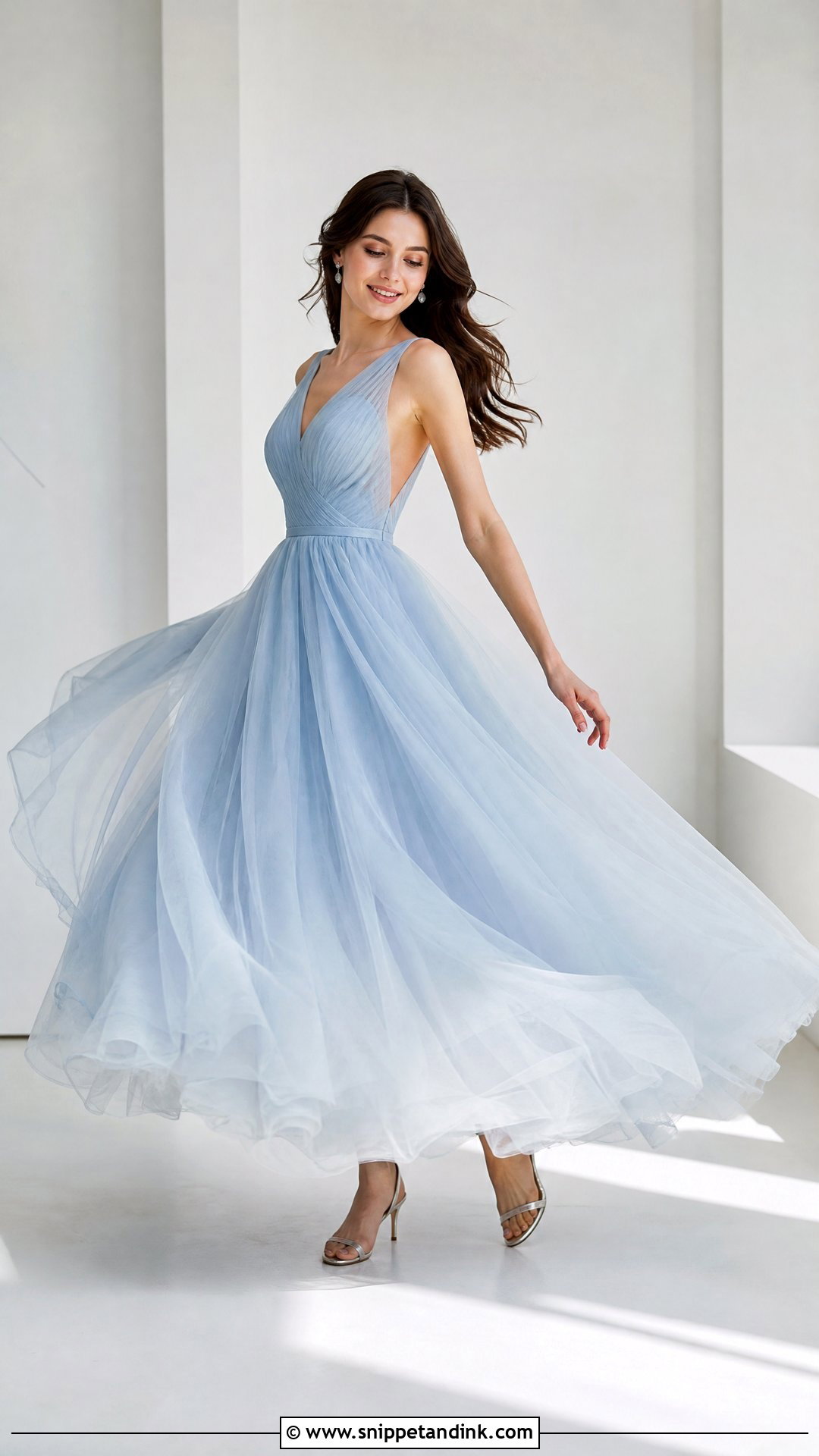 Twirl Gown Pose - Snippet and Ink - 25 Poses in Gown for Photoshoot Ideas
