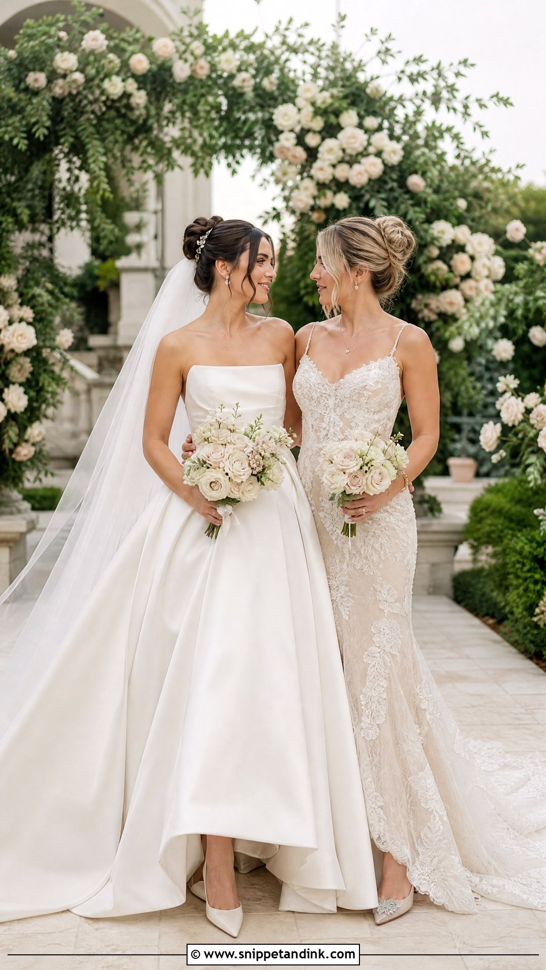 Two Gown Wedding Couple Outfit - Snippet and Ink - 25 Wedding Outfits for Couples