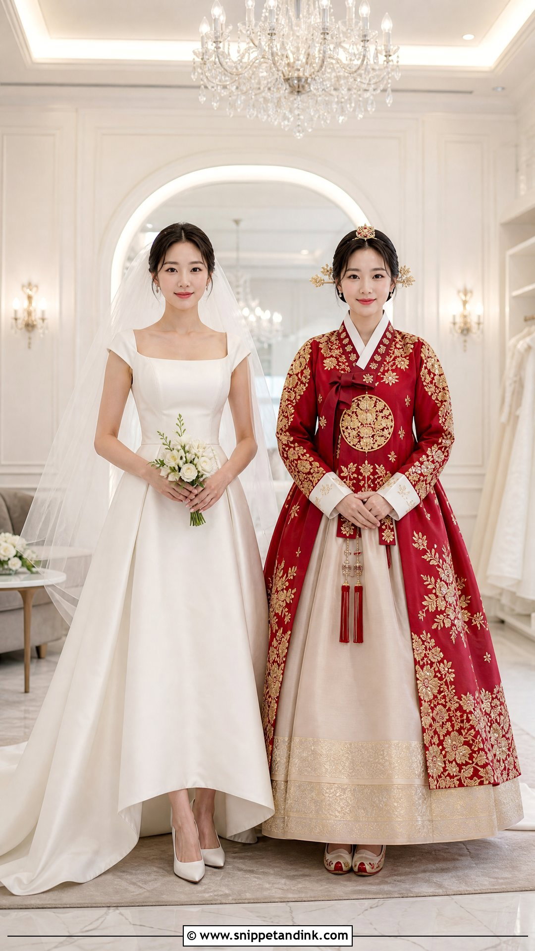 Two Look Korean Wedding Dress - Snippet and Ink - 25 Elegant Korean Wedding Dress Ideas
