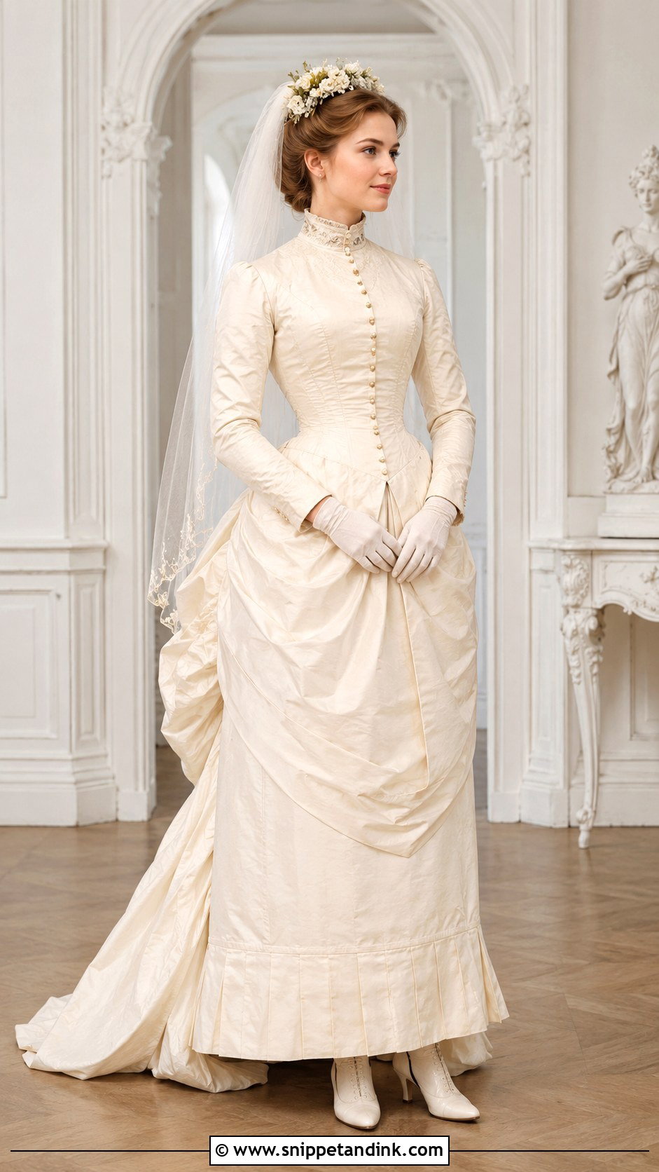 Two Piece 1880s Wedding Dress - Snippet and Ink - 20 1880s Wedding Dress Ideas