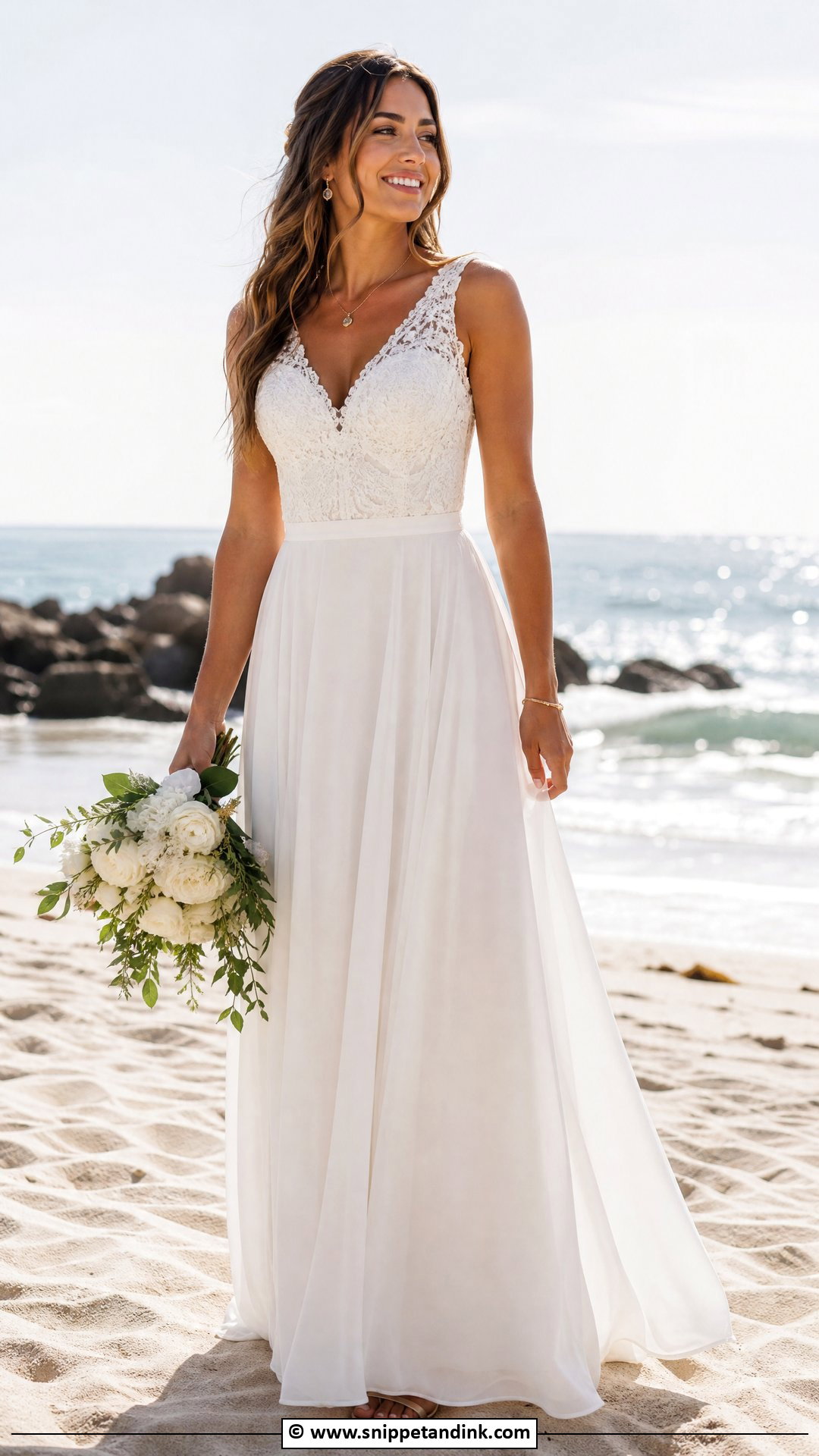 Two Piece Beach Wedding Dress - Snippet and Ink - 35 Beach Wedding Dress Ideas