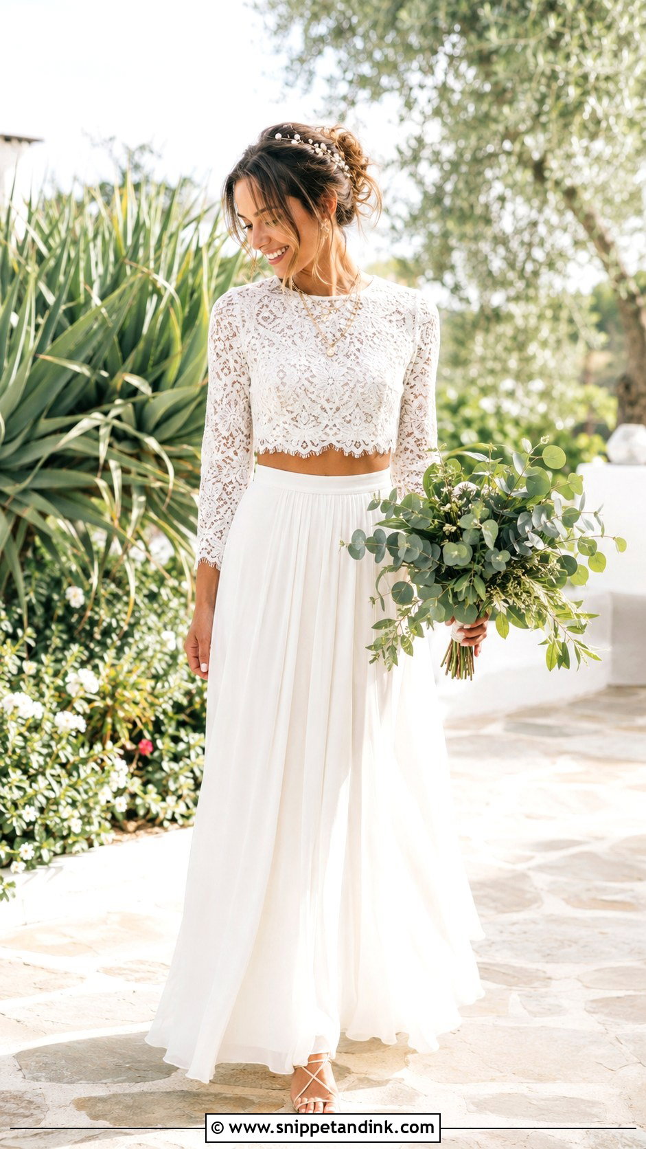 Two Piece Boheme Wedding Dress - Snippet and Ink - 20 Weeding Dress Boheme Ideas