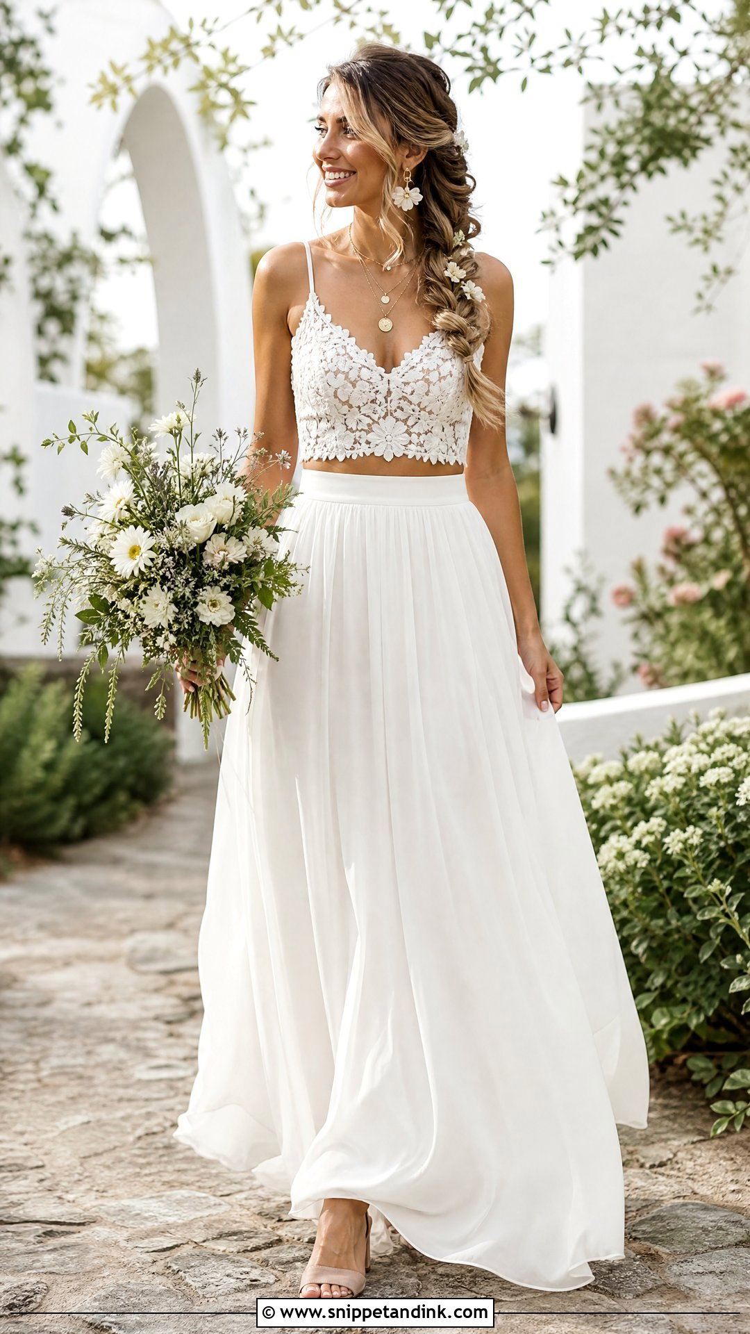 Two Piece Boho Wedding Dress - Snippet and Ink - 20 Hobo Wedding Dress Ideas