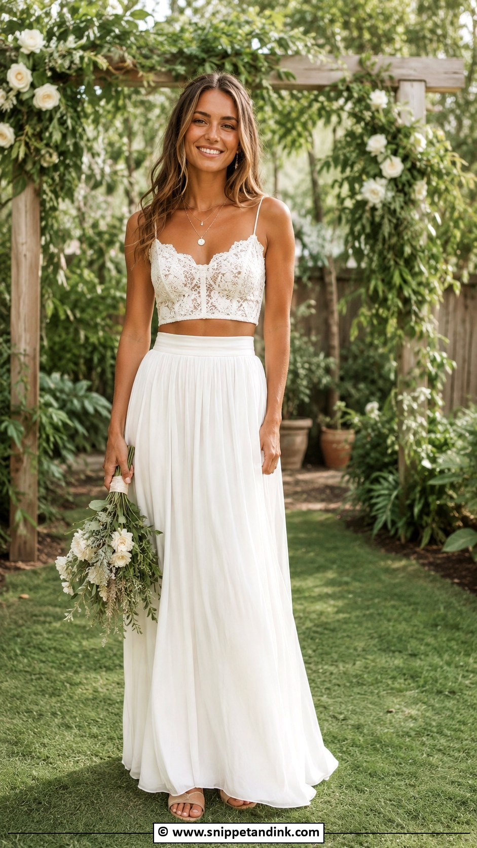 Two Piece Boho Wedding Dress - Snippet and Ink - 25 Boho Chic Wedding Dress Ideas