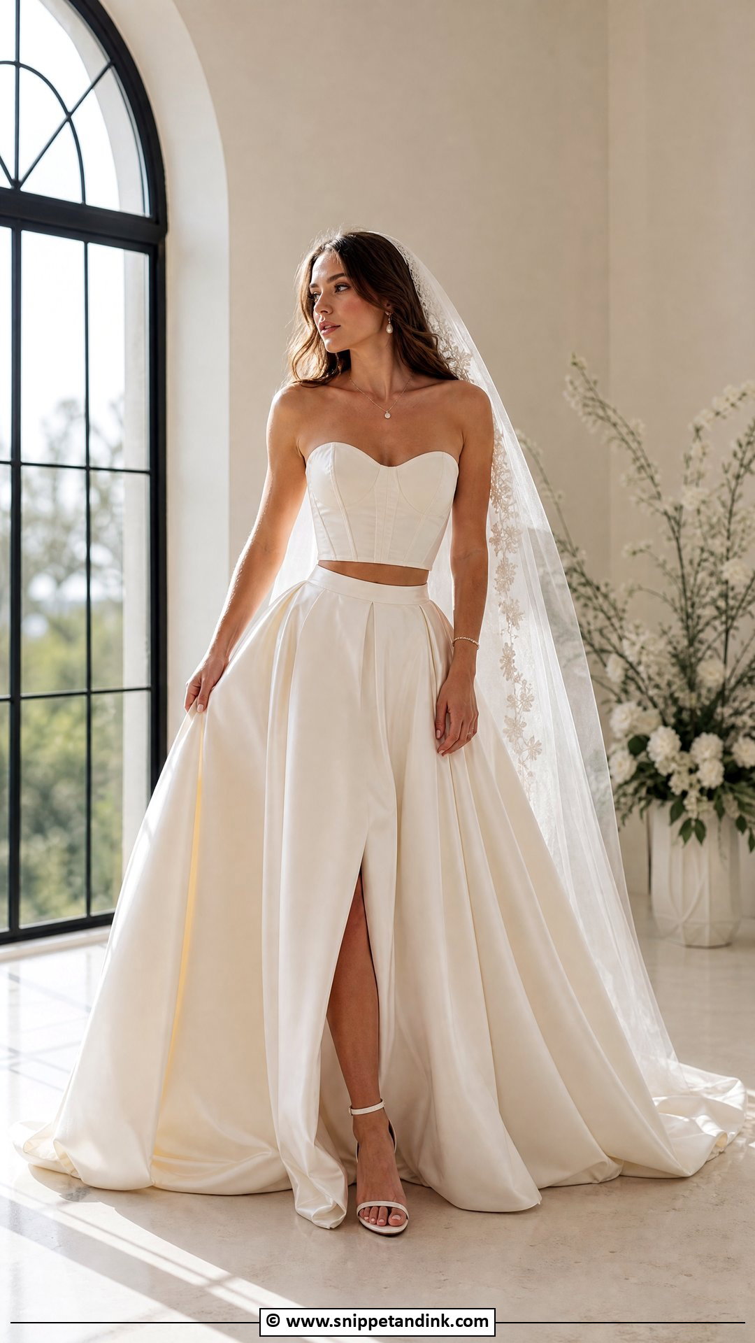 Two Piece Bridal Dress - Snippet and Ink - 35 Latest Bridal Dresses