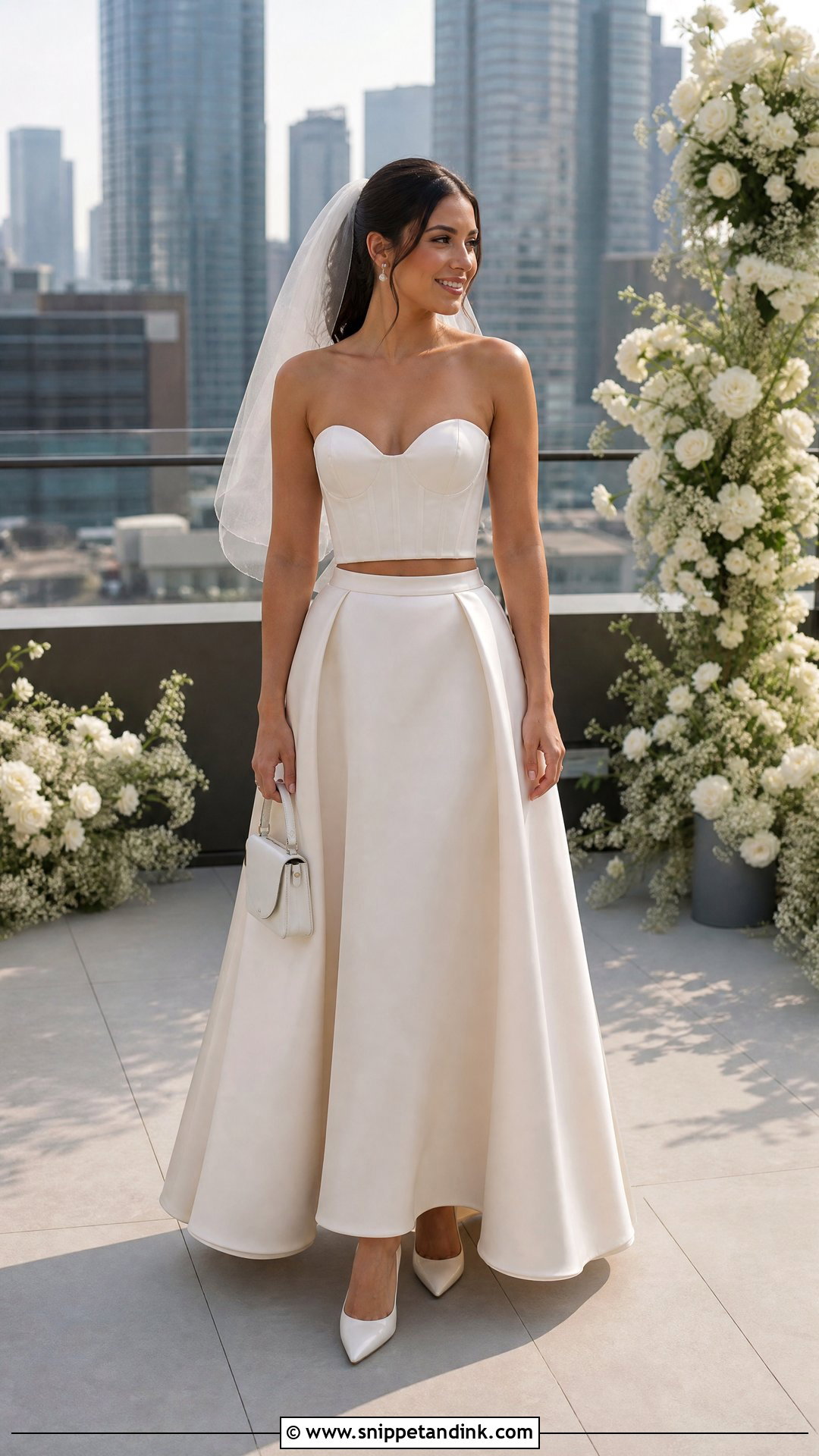 Two Piece Bridal Dress - Snippet and Ink - 20 Bridal Dresses Ideas