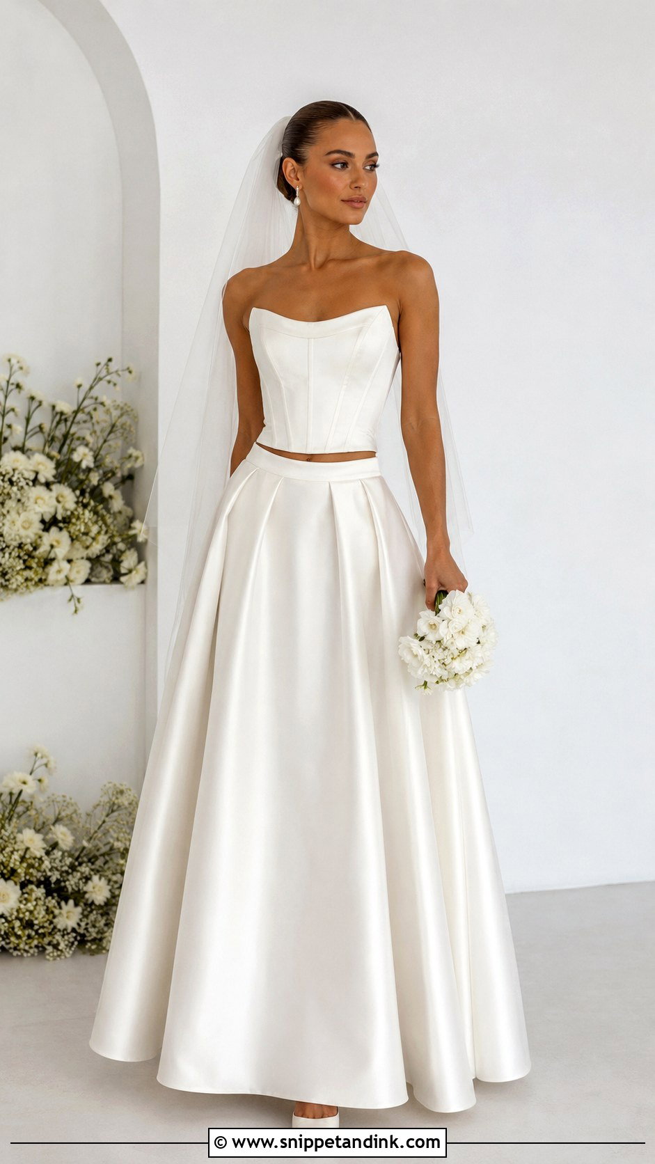 Two Piece Bridal Gown - Snippet and Ink - 20 2024 Bridal Gowns