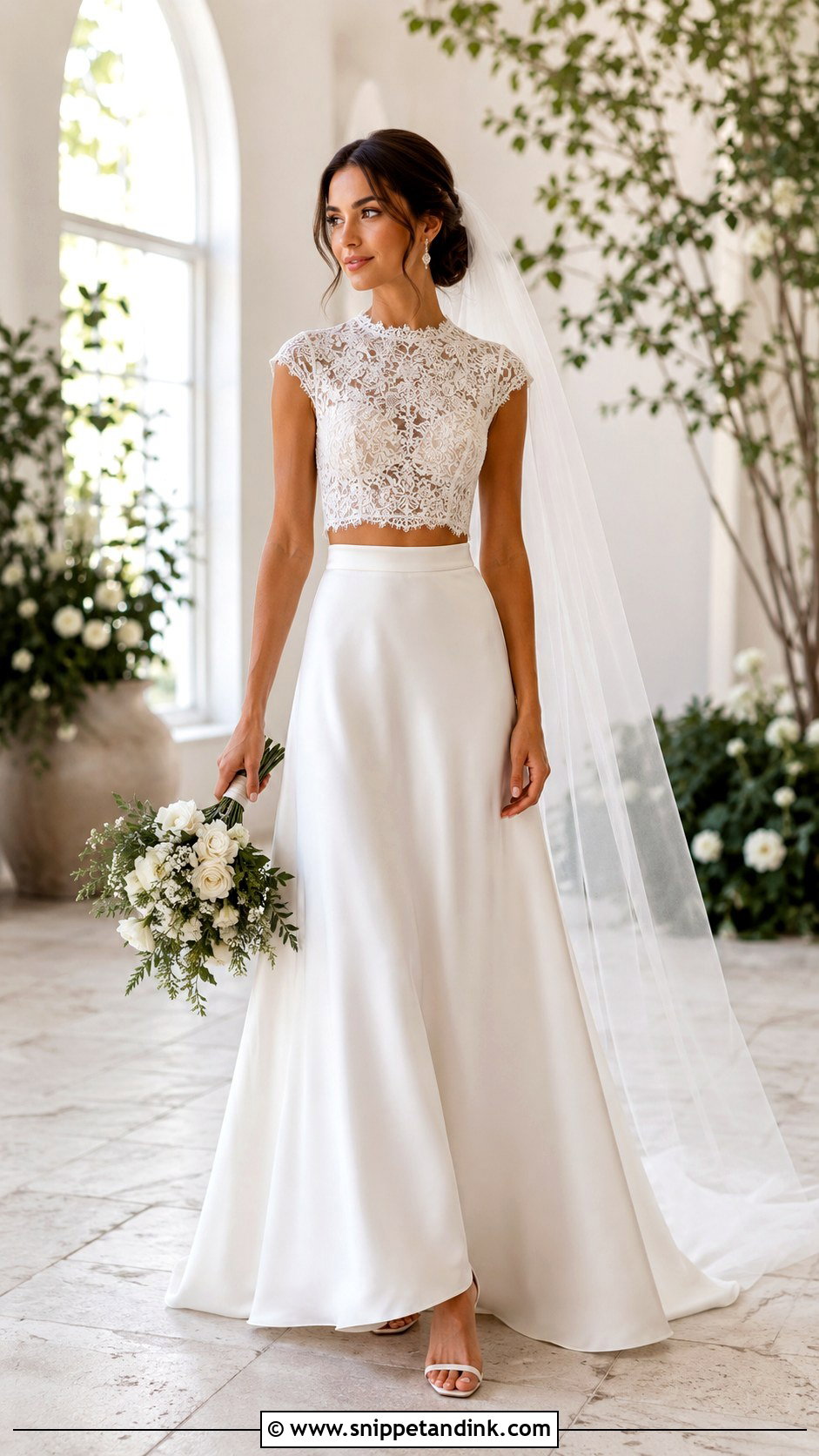 Two Piece Bridal Skirt Set - Snippet and Ink - 20 Bridal Styles