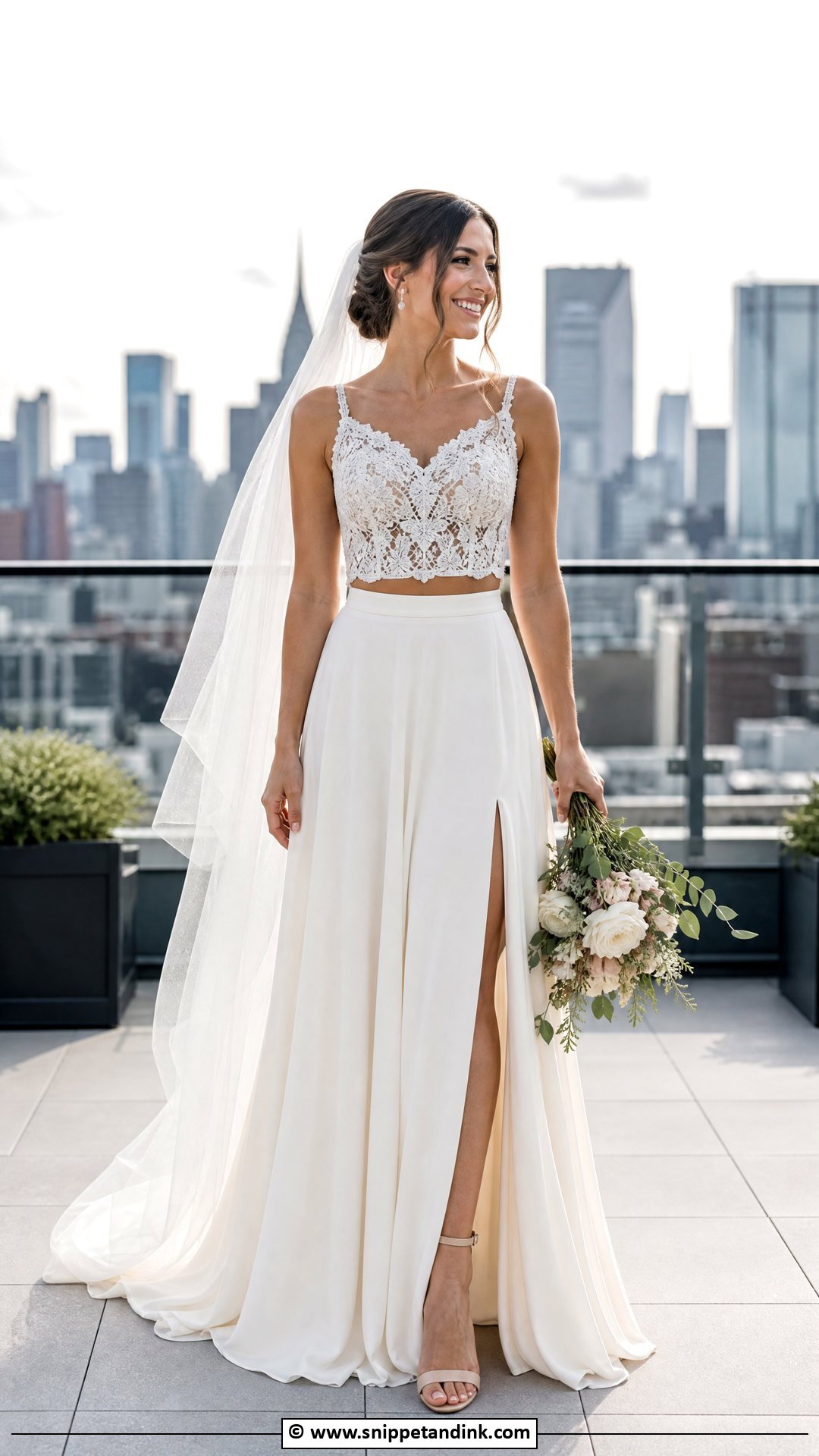Two Piece Bride Dress - Snippet and Ink - 35 Bride Dress Ideas