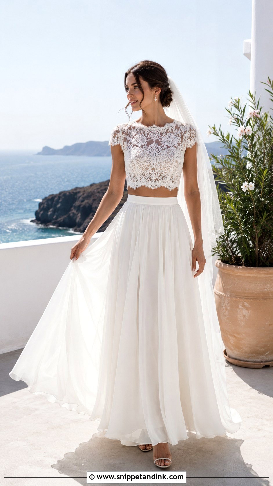 Two Piece Bride Dress - Snippet and Ink - 25 Bride Dress Aesthetic Ideas