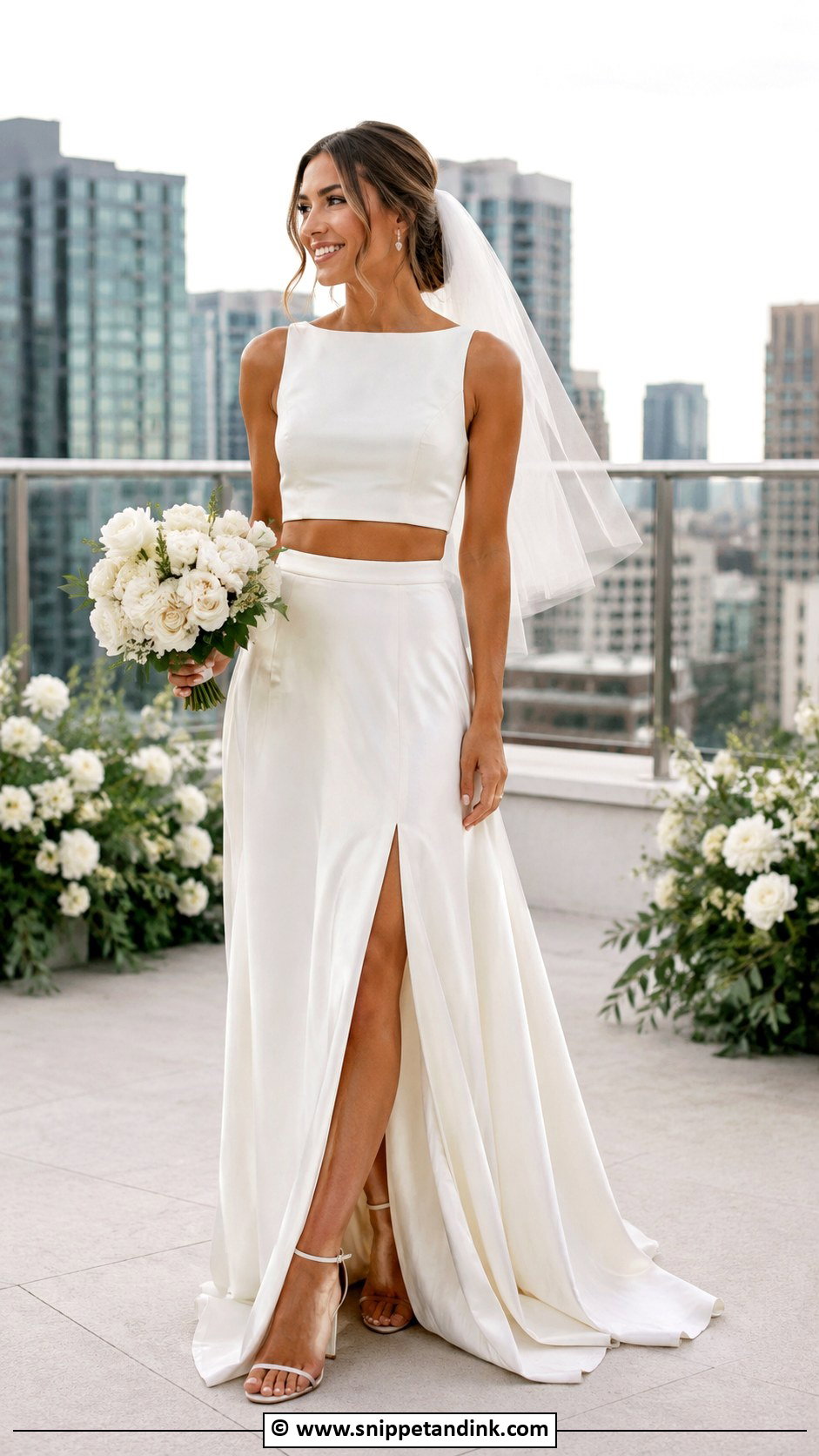 Two Piece Bride Dress - Snippet and Ink - 30 Brides Dresses