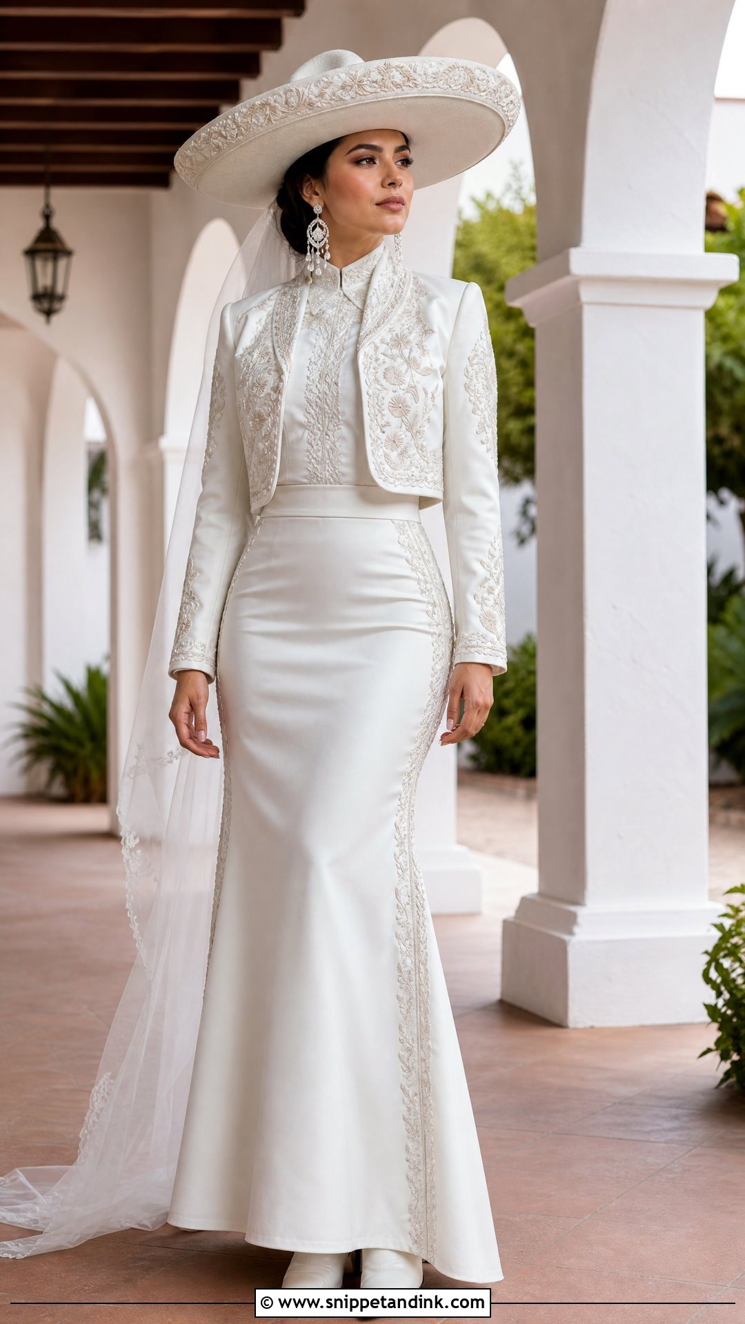 Two Piece Charro Wedding Dress - Snippet and Ink - 25 Charro Wedding Dress Ideas