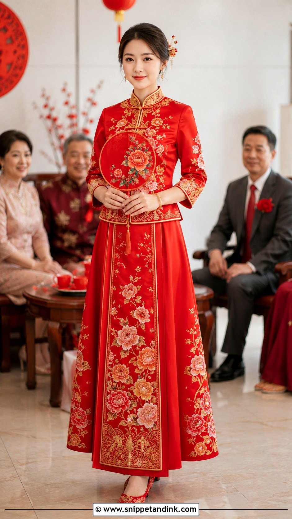 Two Piece Chinese Wedding Dress - Snippet and Ink - 25 Traditional Chinese Wedding Dress Ideas
