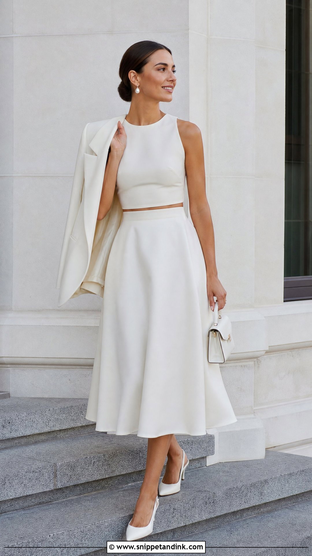 Two Piece Civil Ceremony Wedding Dress - Snippet and Ink - 25 Civil Ceremony Wedding Dress Ideas