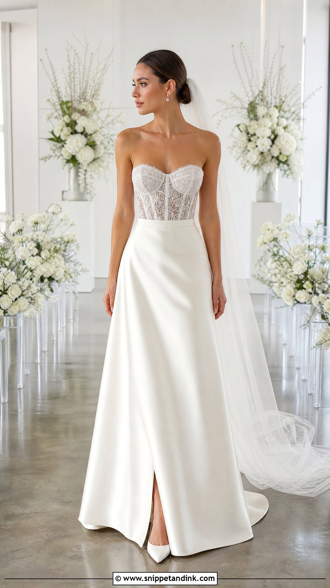 Two Piece Corset Top Wedding Dress - Snippet and Ink - 20 Wedding Dress with Corset Top Ideas