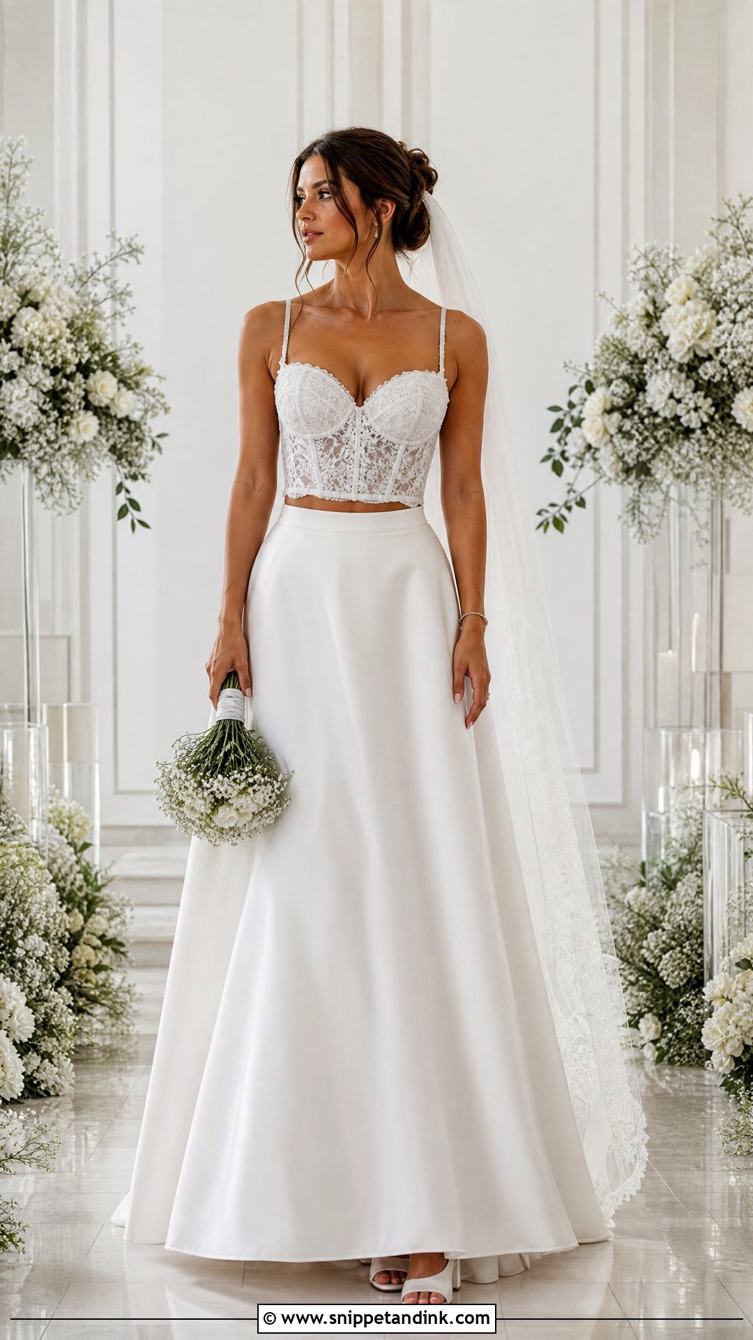 Two Piece Corset Wedding Dress - Snippet and Ink - 20 Wedding Dresses with Corset Top