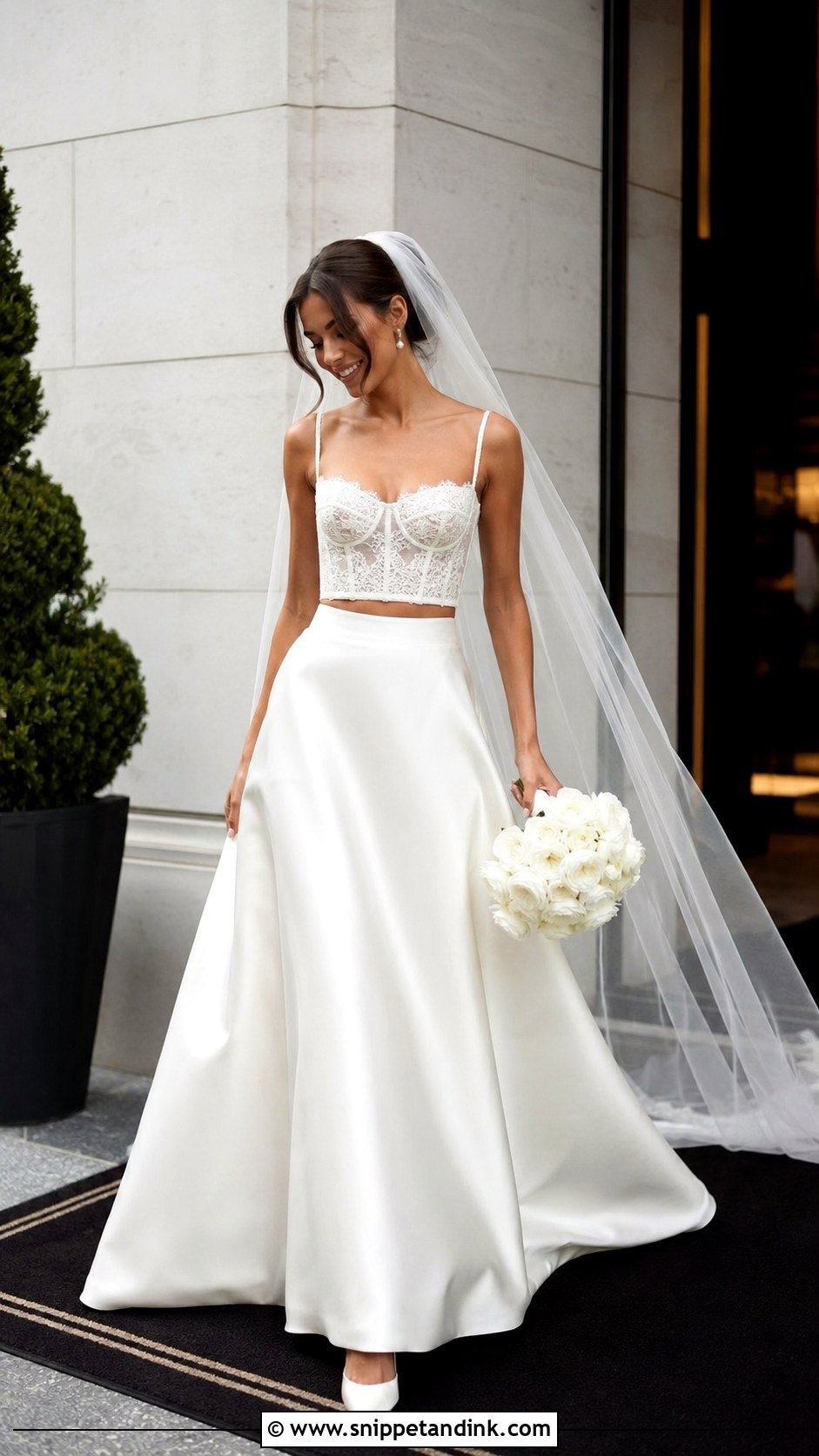 Two Piece Couture Wedding Gown - Snippet and Ink - 20 Haute Couture Wedding Gowns