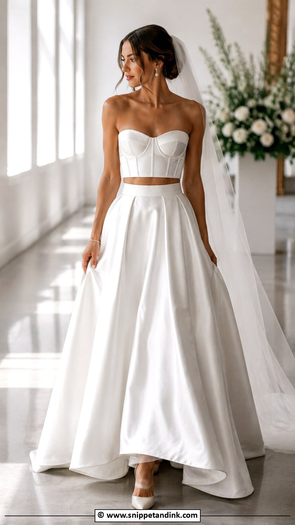 Two Piece Couture Wedding Gown - Snippet and Ink - 30 Couture Wedding Gowns