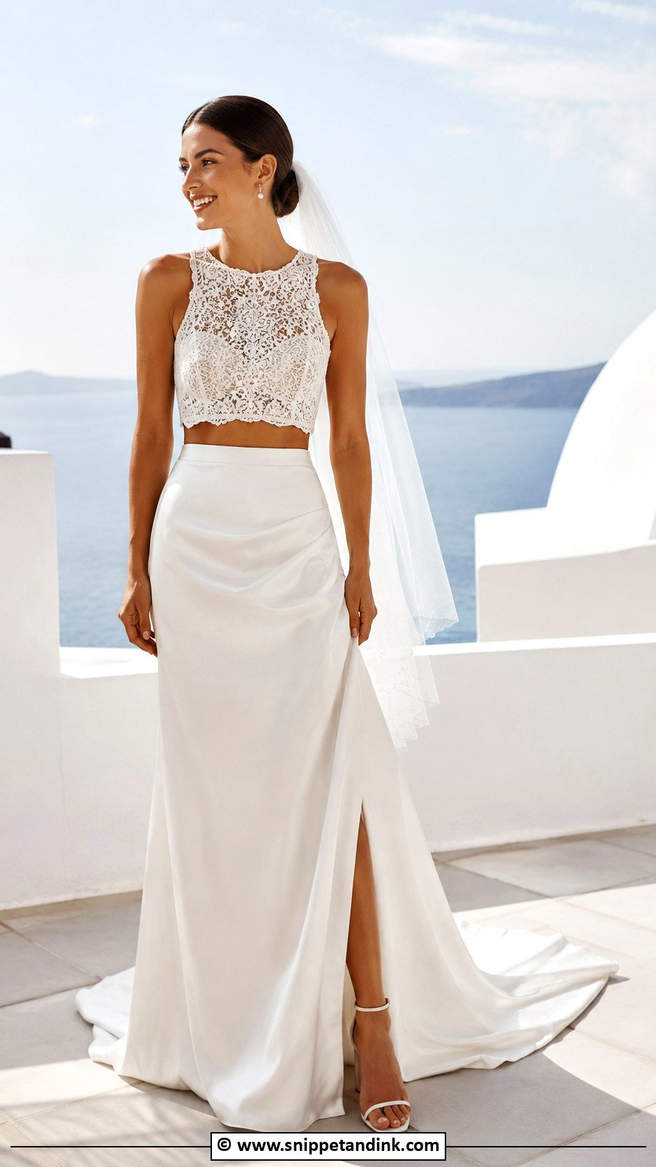 Two Piece Designer Wedding Dress - Snippet and Ink - 30 Designer Wedding Dresses