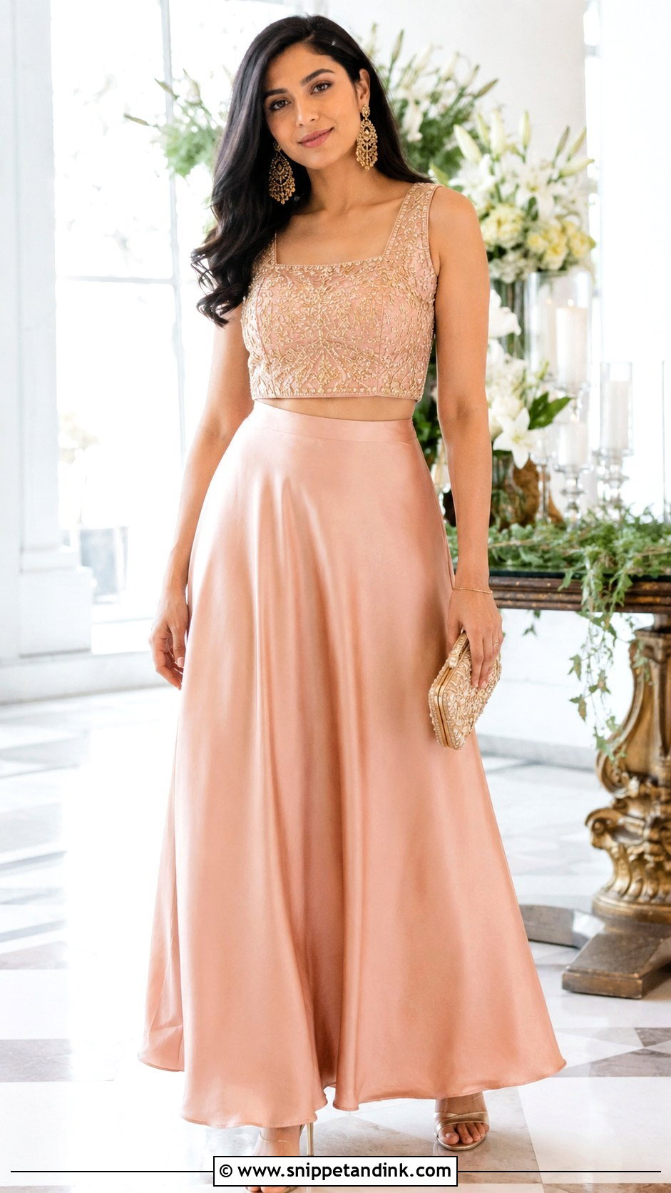 Two Piece Dress For Wedding Function - Snippet and Ink - 30 Wedding Function Dress for Women Ideas