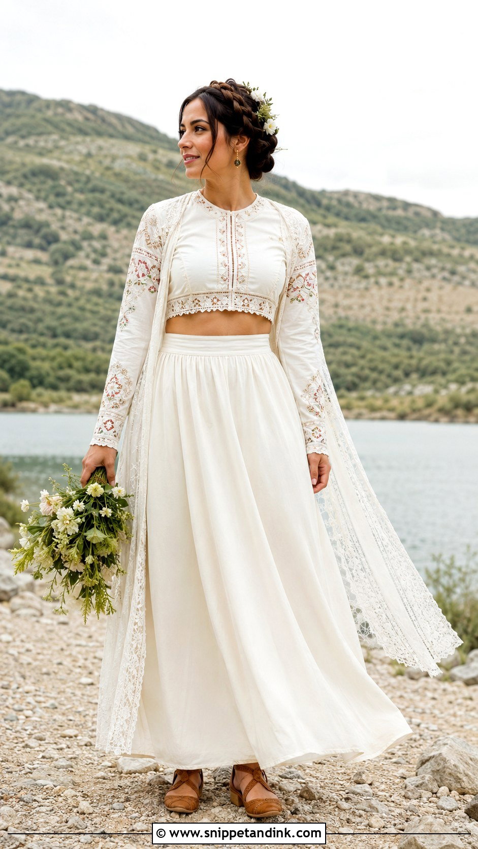 Two Piece Folk Wedding Dress - Snippet and Ink - 20 Folk Wedding Dress Ideas