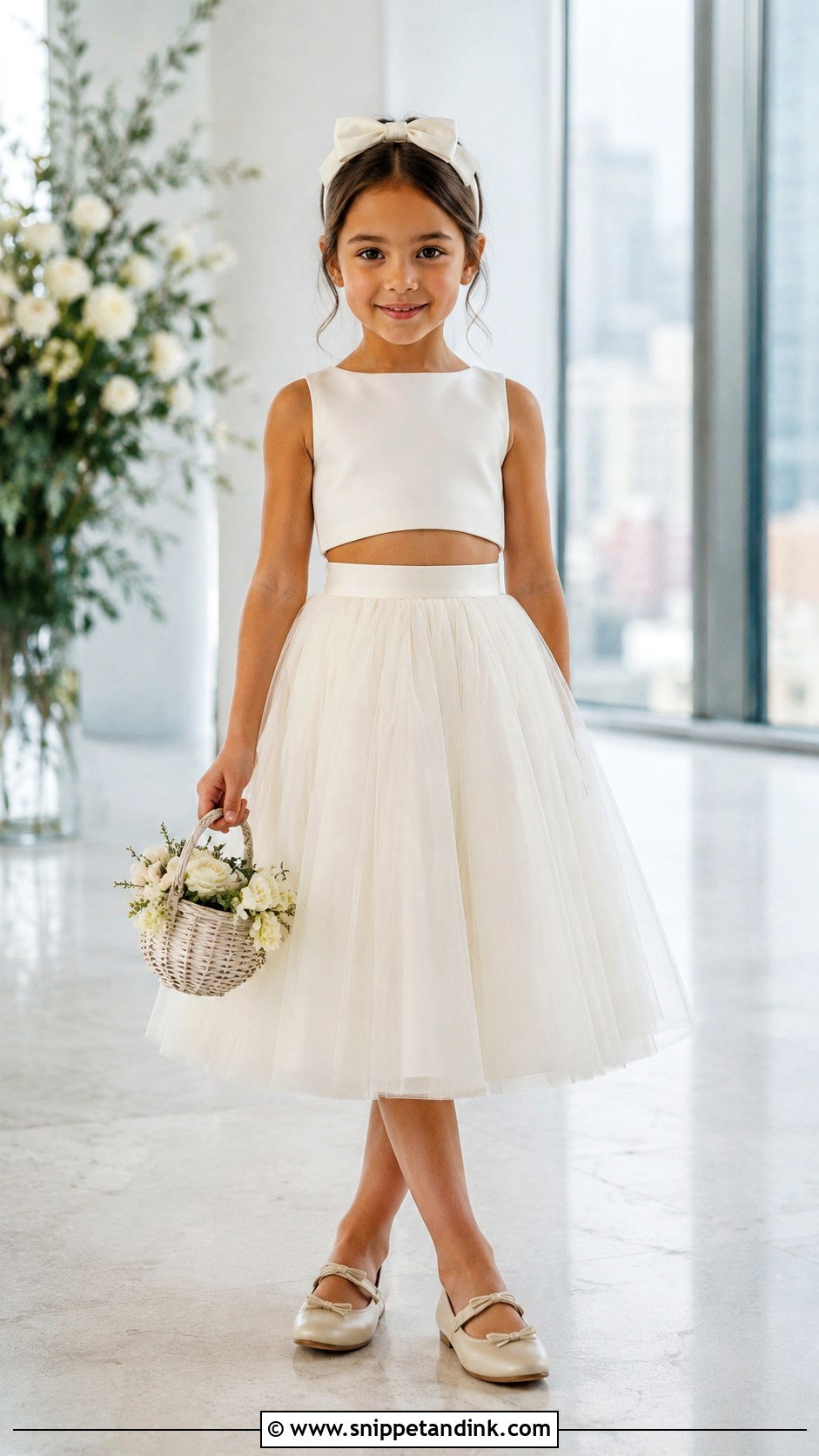 Two Piece Girls Wedding Outfit - Snippet and Ink - 25 Wedding Dress for Girls Ideas