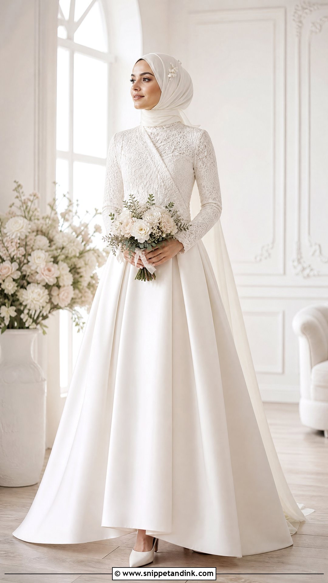 Two Piece Hijab Wedding Dress - Snippet and Ink - 25 Modest Wedding Dresses Hijab
