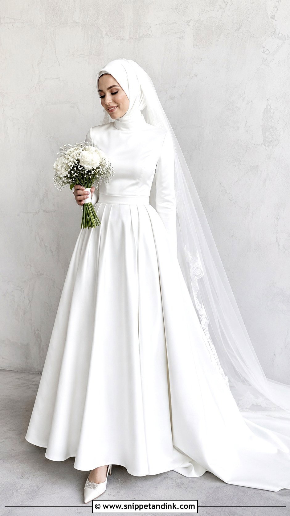 Two Piece Hijab Wedding Dress - Snippet and Ink - 25 Elegant Hijab Wedding Dress Ideas