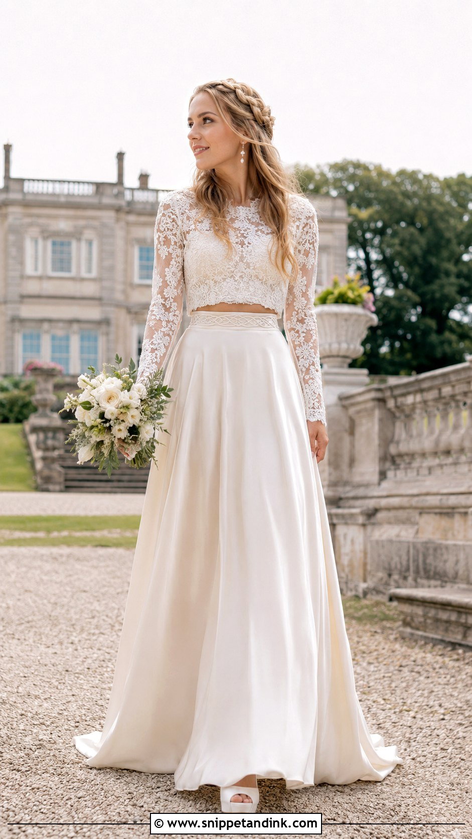 Two Piece Irish Celtic Wedding Dress - Snippet and Ink - 20 Irish Celtic Wedding Dress Ideas