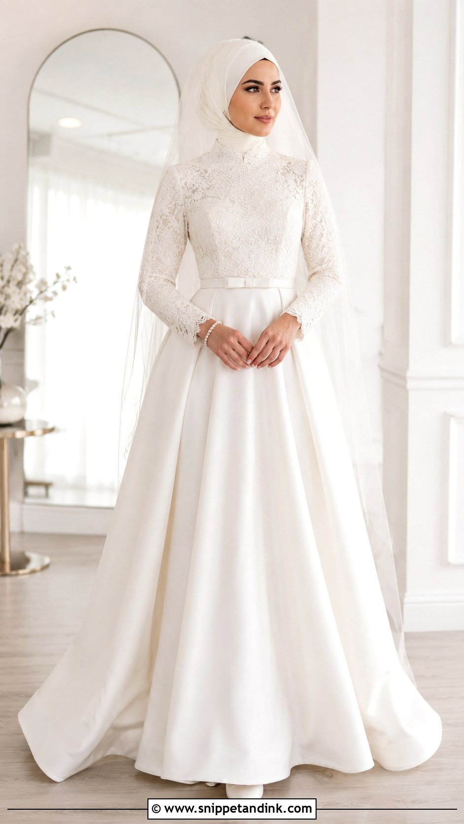 Two Piece Islamic Wedding Dress - Snippet and Ink - 25 Islamic Wedding Dresses