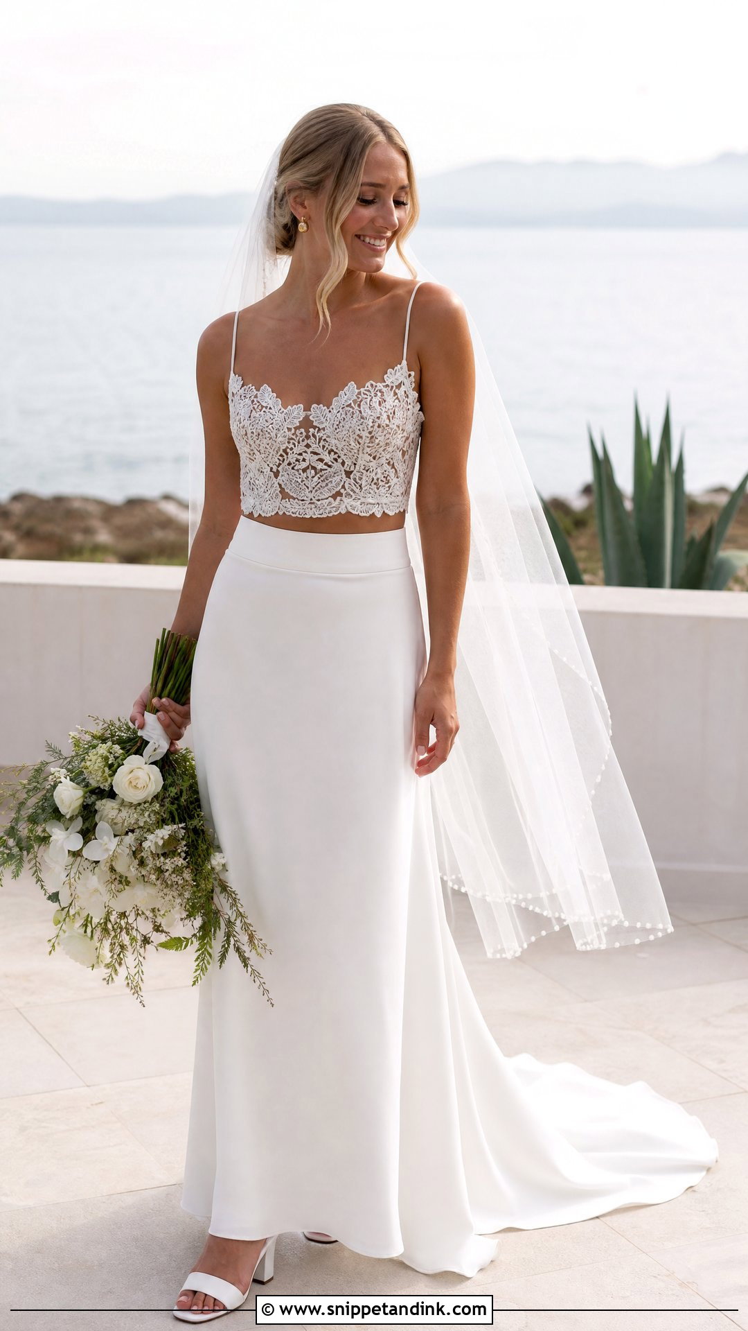 Two Piece Lace Wedding Dress - Snippet and Ink - 20 Unique Lace Wedding Dress Ideas