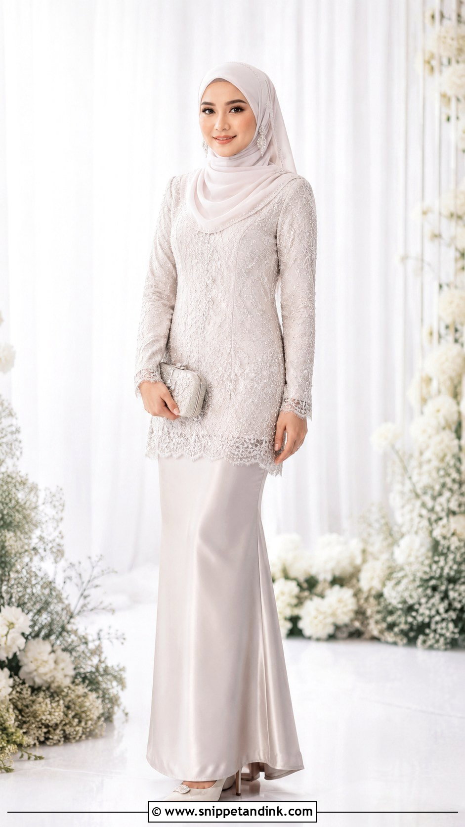 Two Piece Malay Bridal Set - Snippet and Ink - 30 Malay Wedding Dress Ideas